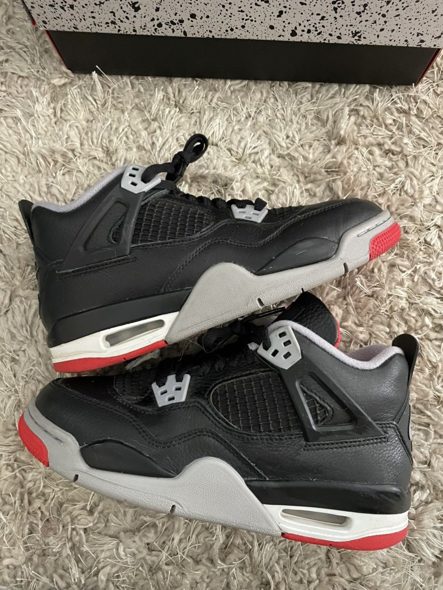 Jordan Brand Jordan 4 Bred Reimagined Size US 5 / EU 37 - 2 Thumbnail