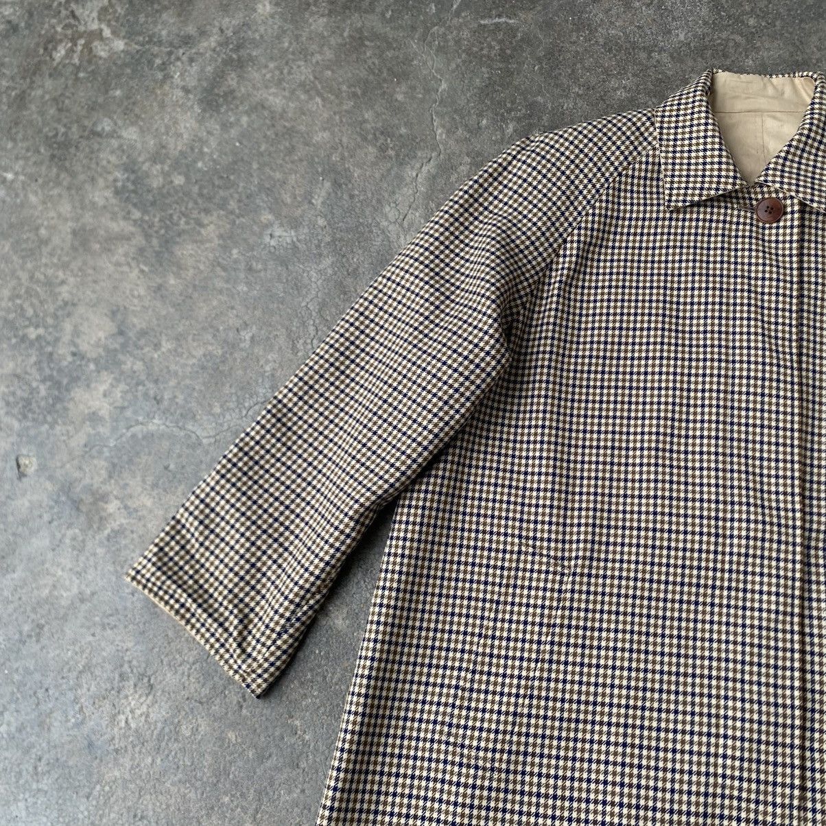 Aquascutum Aquascutum Reversible Houndstooth Balmacaan & Beige Mac Coat Size XL / US 12-14 / IT 48-50 - 9 Thumbnail
