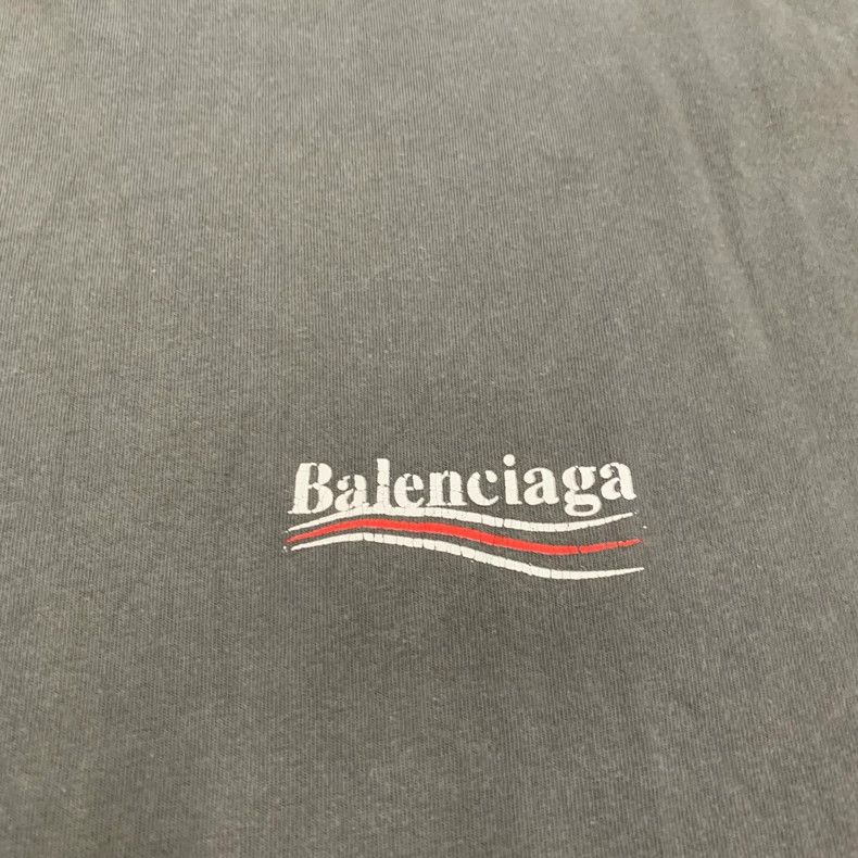 Balenciaga Balenciaga Grey wash damage done old coke short sleeves Size US S / EU 44-46 / 1 - 8 Thumbnail