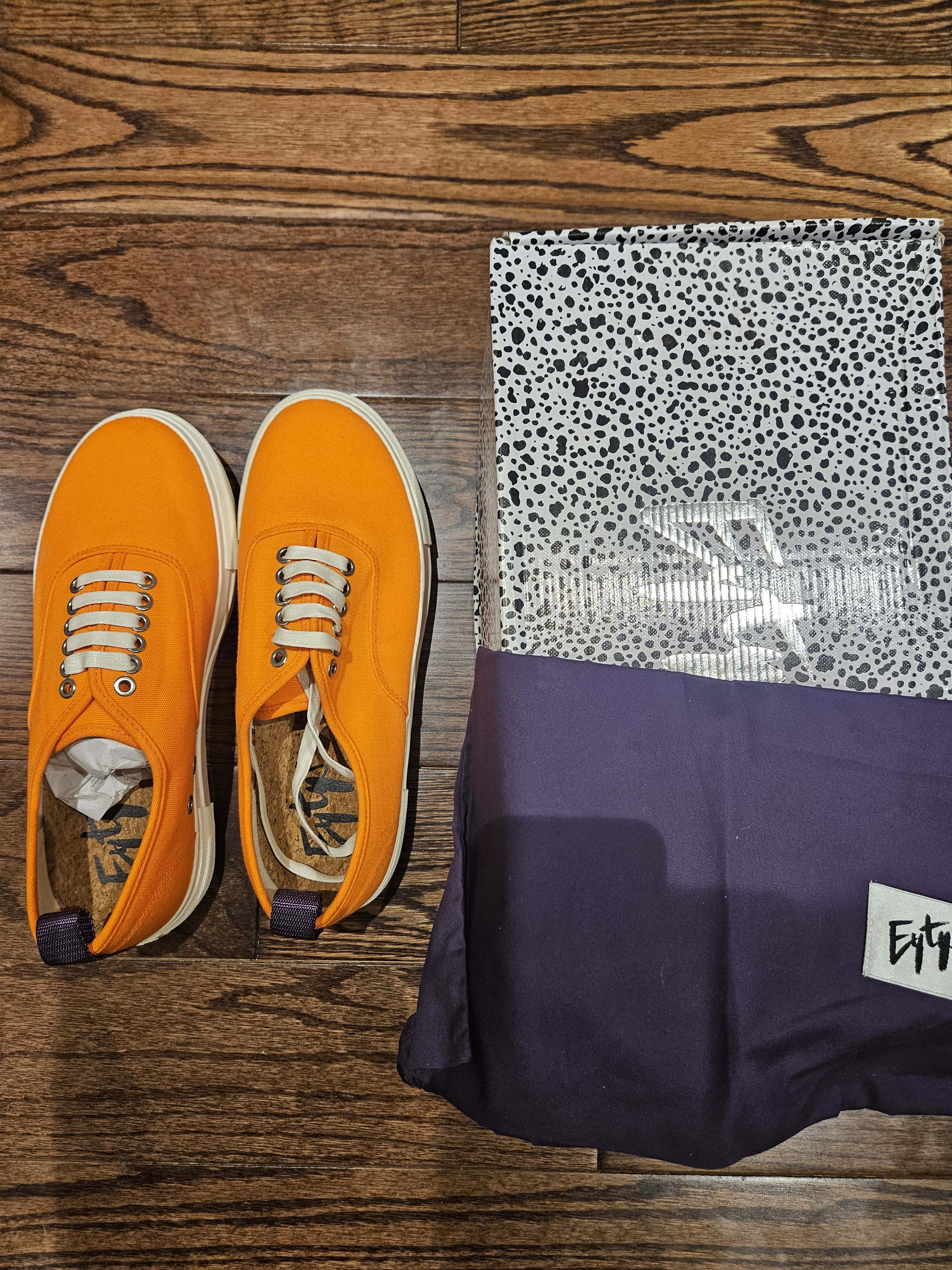 Eytys (80% OFF STORE CLOSURE) Eytys Orange Canvas Sneakers Size US 9 / EU 42 - 4 Thumbnail