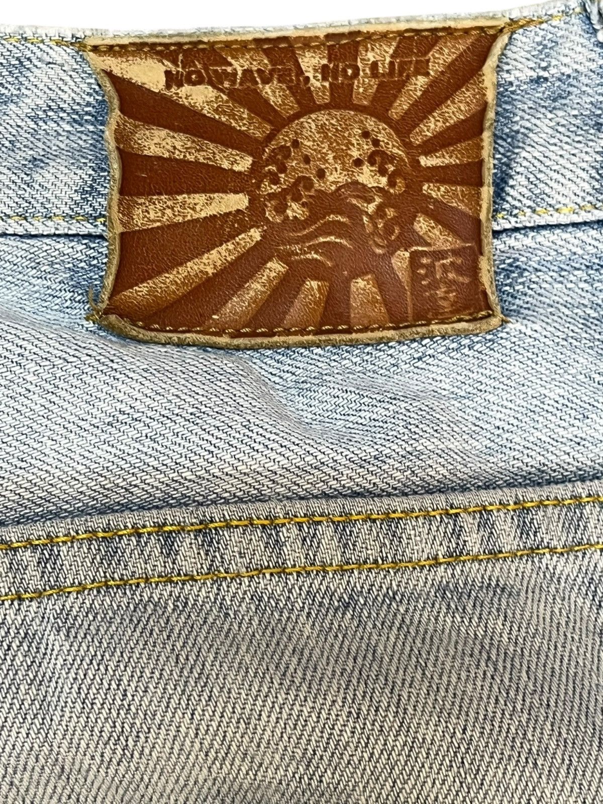 Beauty Beast × Japanese Brand Vintage Namitsu Faded Flower Embroidery Sukajan style Denim Size US 32 / EU 48 - 12 Thumbnail