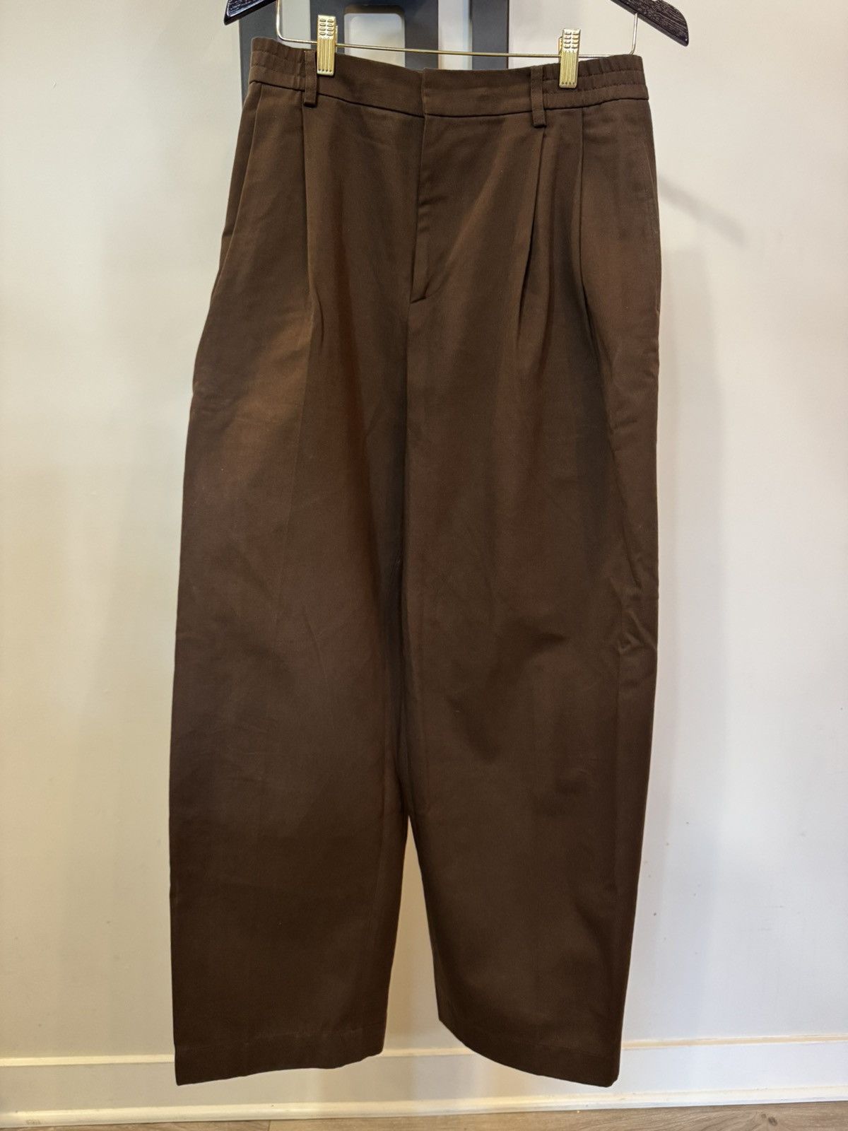LE17SEPTEMBRE LE17SEPTEMBRE Brown Pleated Trouser Size 48 / 32 Waist Size US 32 / EU 48 - 2 Thumbnail