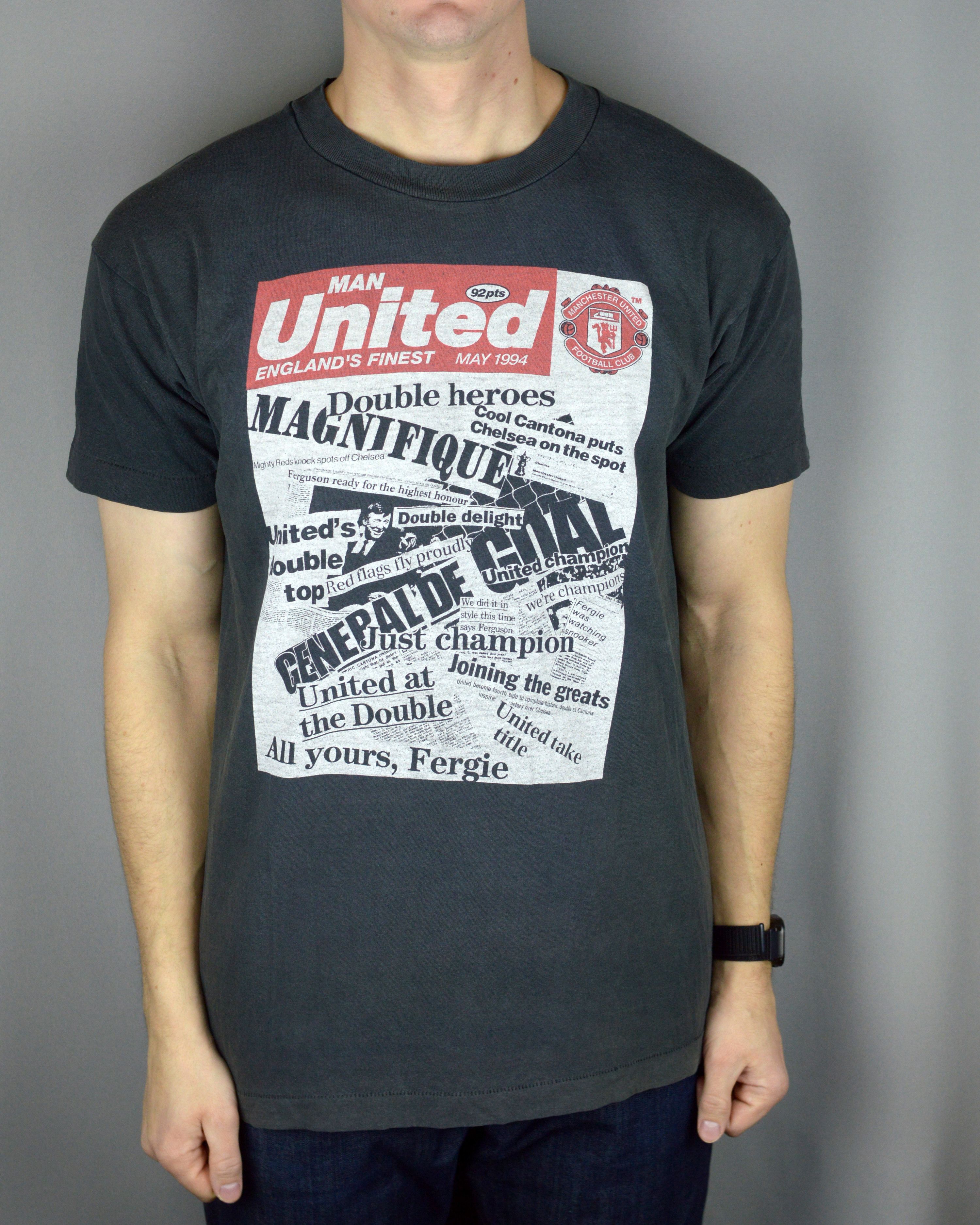Vintage Vintage Manchester United 1994 t shirt Size US L / EU 52-54 / 3 - 1 Thumbnail