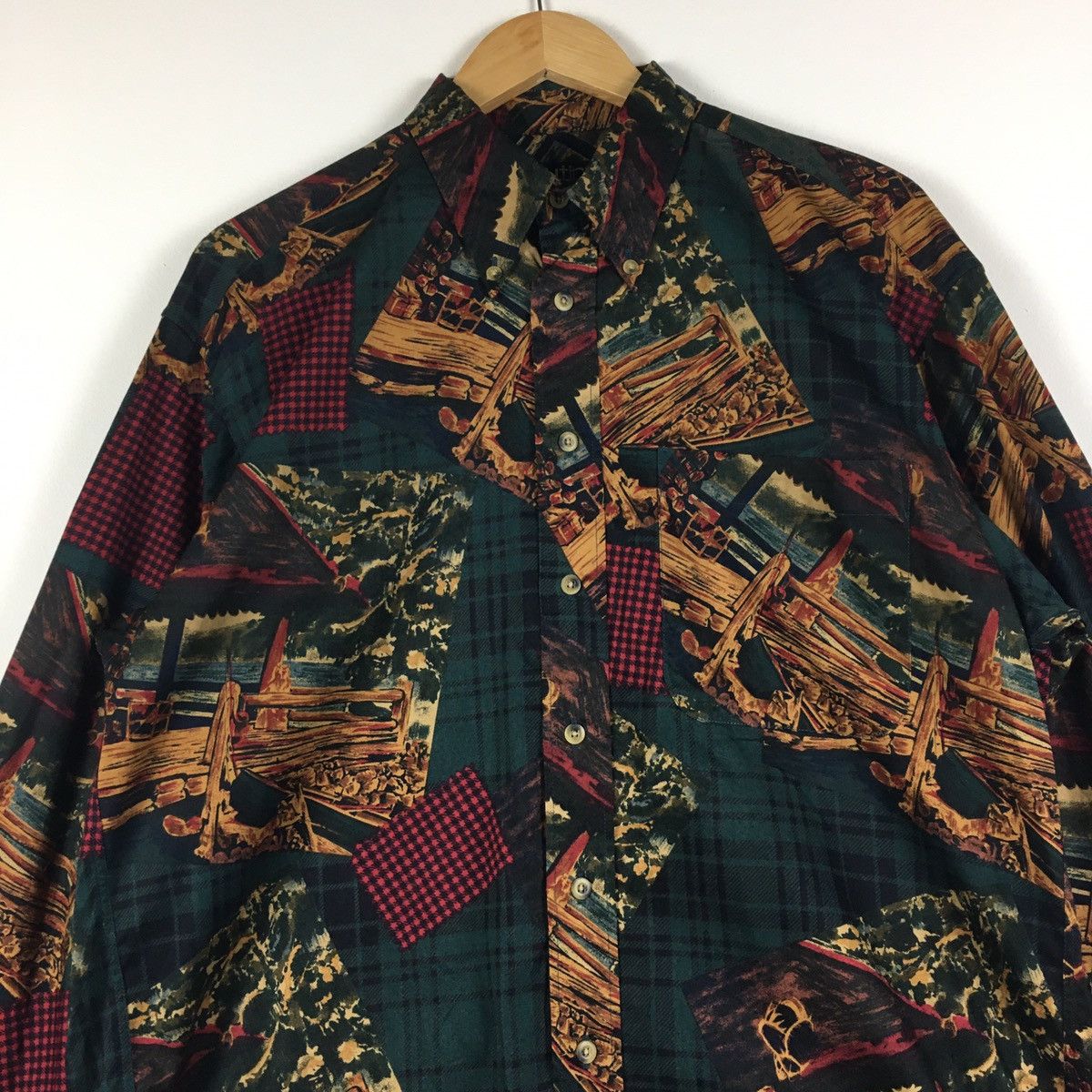 Nautica × Vintage Vintage Nautica Long Sleeve Button Ups Shirt Size US M / EU 48-50 / 2 - 4 Thumbnail