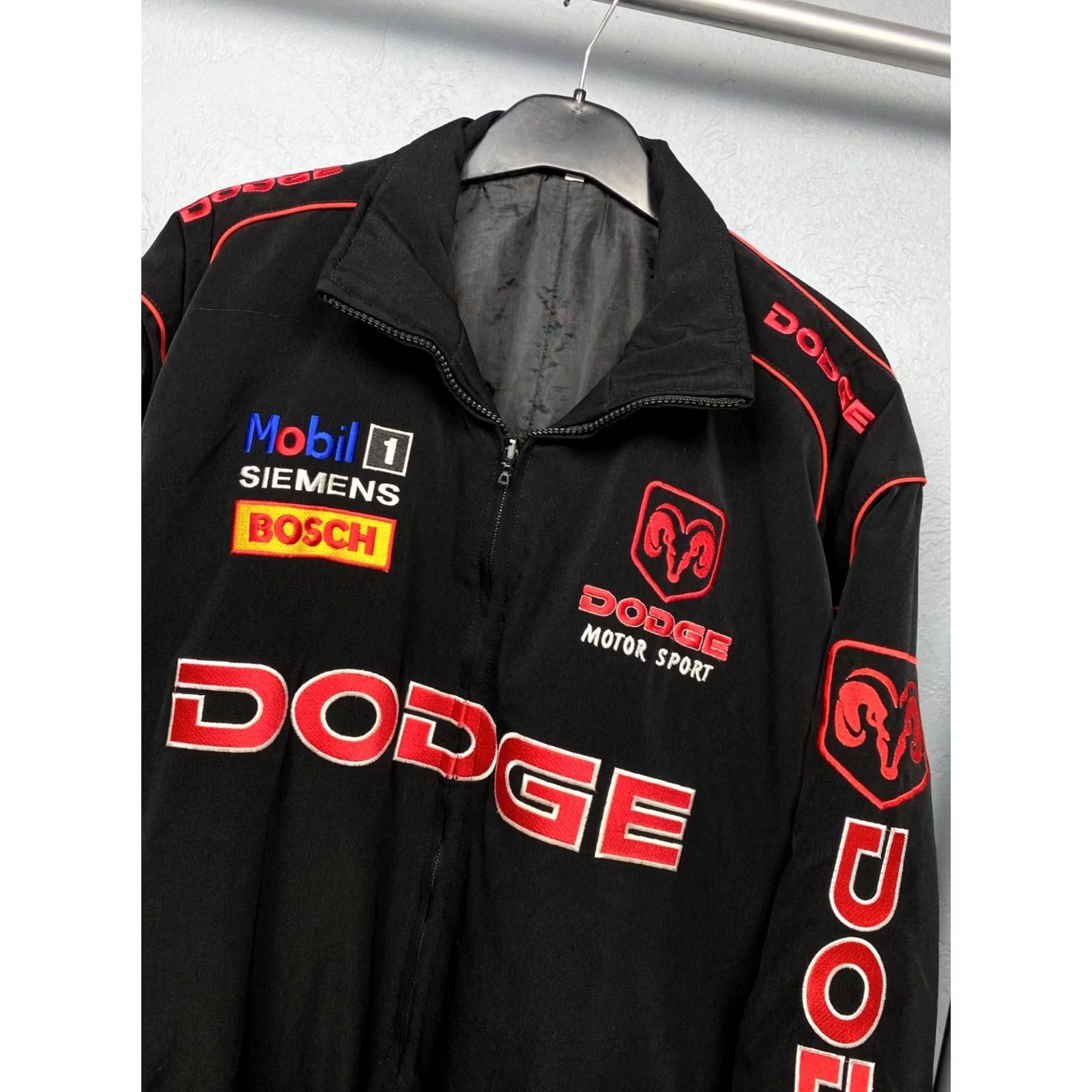 Vintage VINTAGE Dodge Jacket Racing Mens XXL Black Logo Windbreaker Size US XXL / EU 58 / 5 - 2 Thumbnail