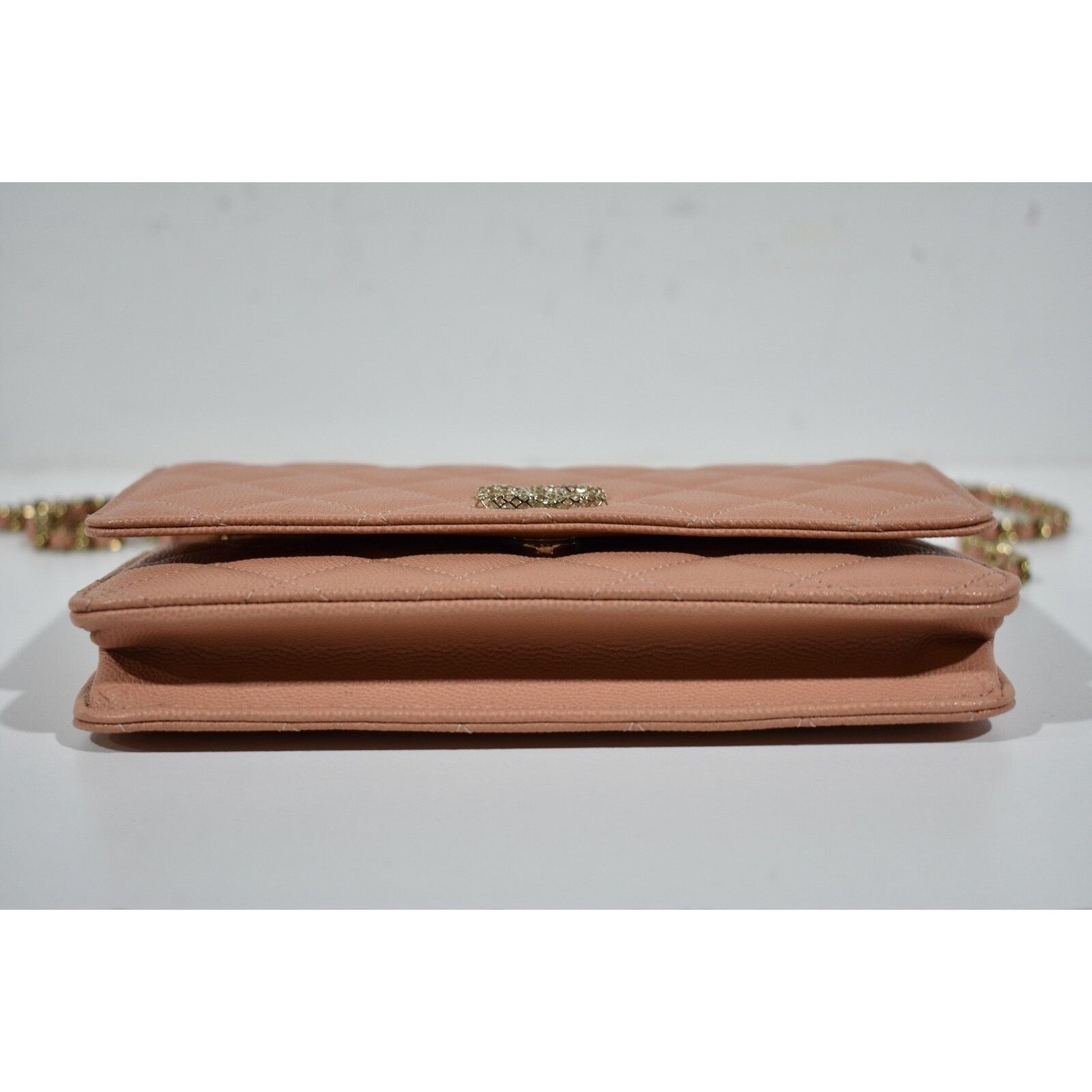 Chanel Chanel Wallet Chain WOC Gold CC Logo Shoulder Crossbody Bag Size ONE SIZE - 13 Thumbnail