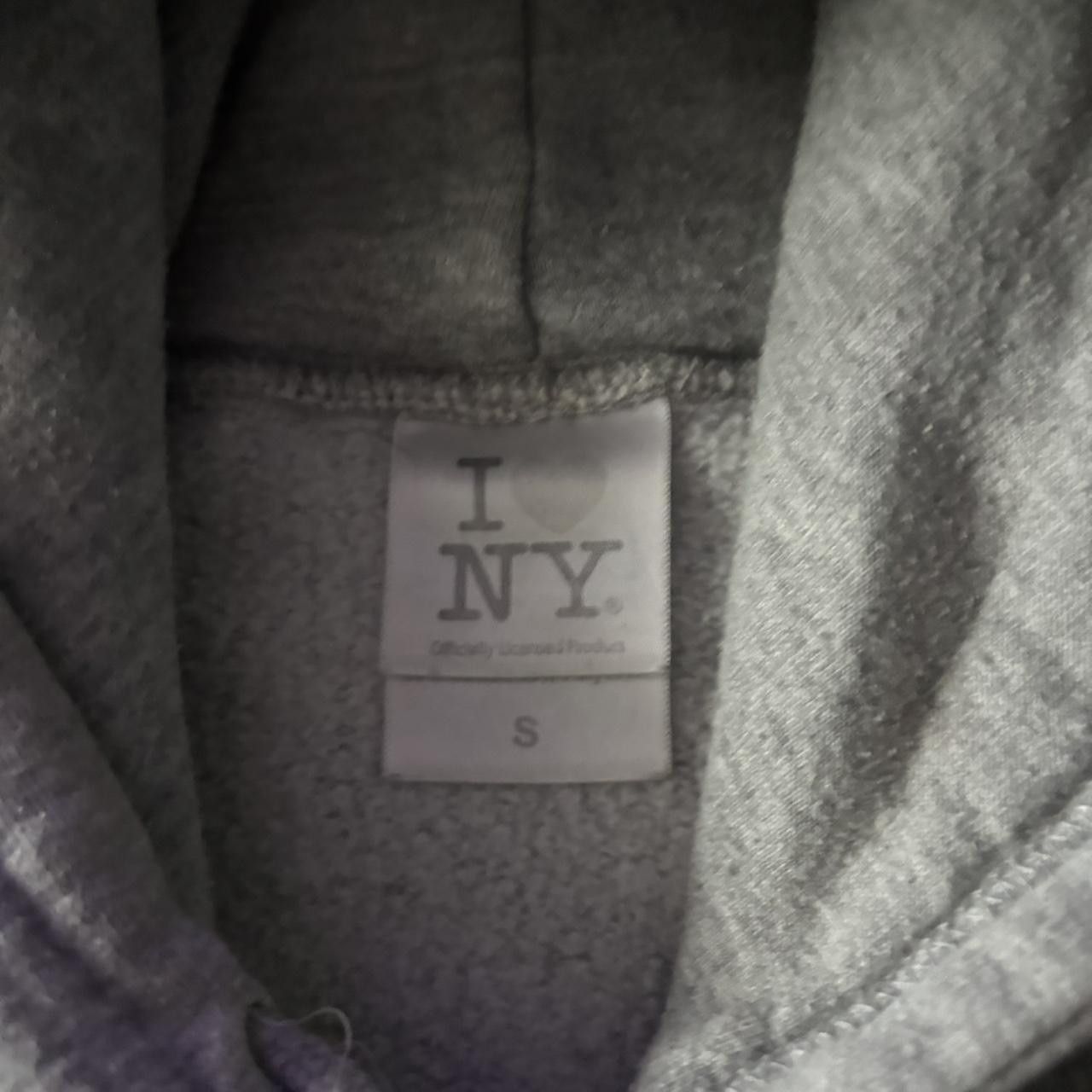 Vintage Crazy Vintage Y2K/2000s Grey “I Love NY” Streetwear Skater Hoodie! Size S Size US S / EU 44-46 / 1 - 6 Thumbnail