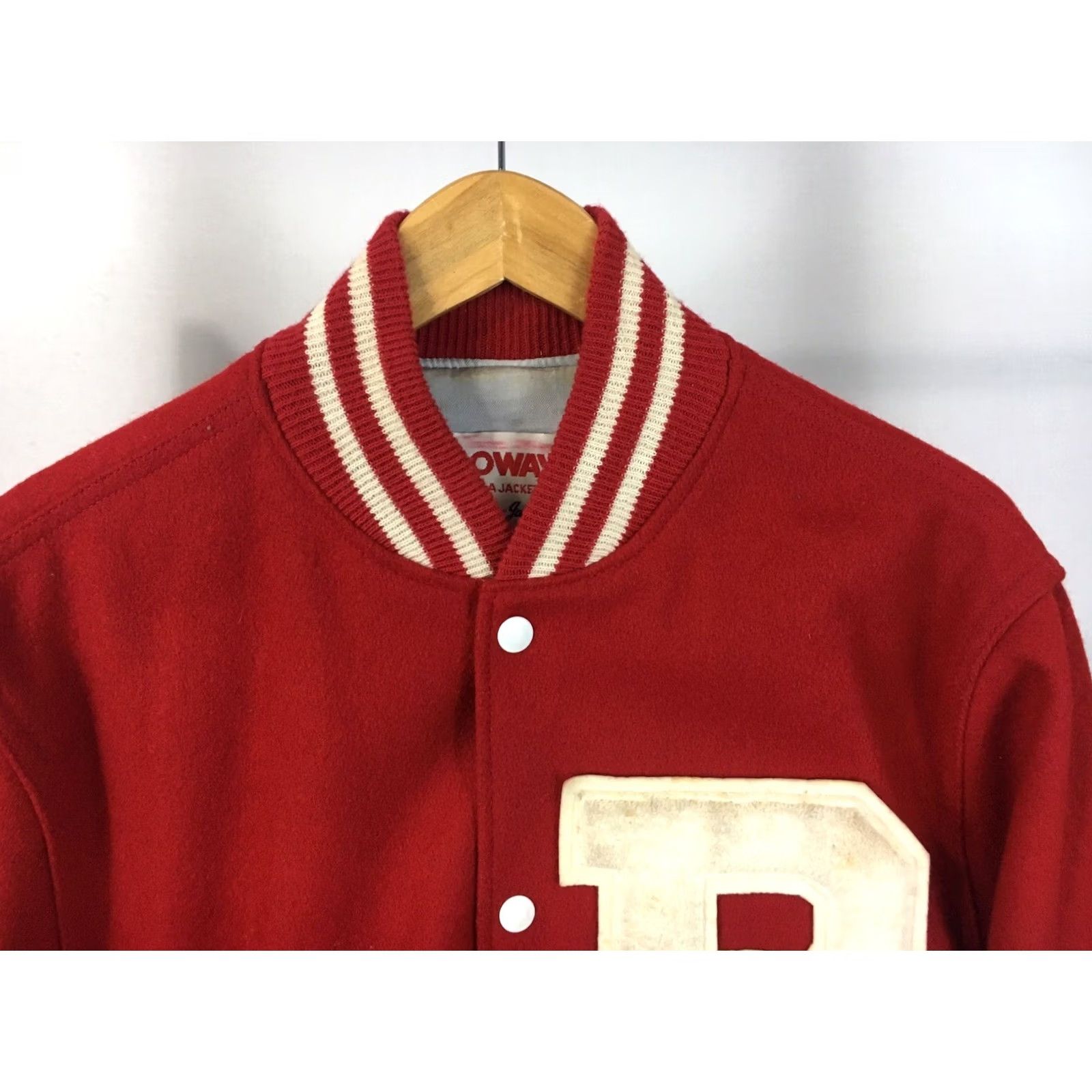 Holloway VINTAGE Holloway Walter Hines Page High School Varsity Jacket M Red White Mens Size US M / EU 48-50 / 2 - 2 Thumbnail