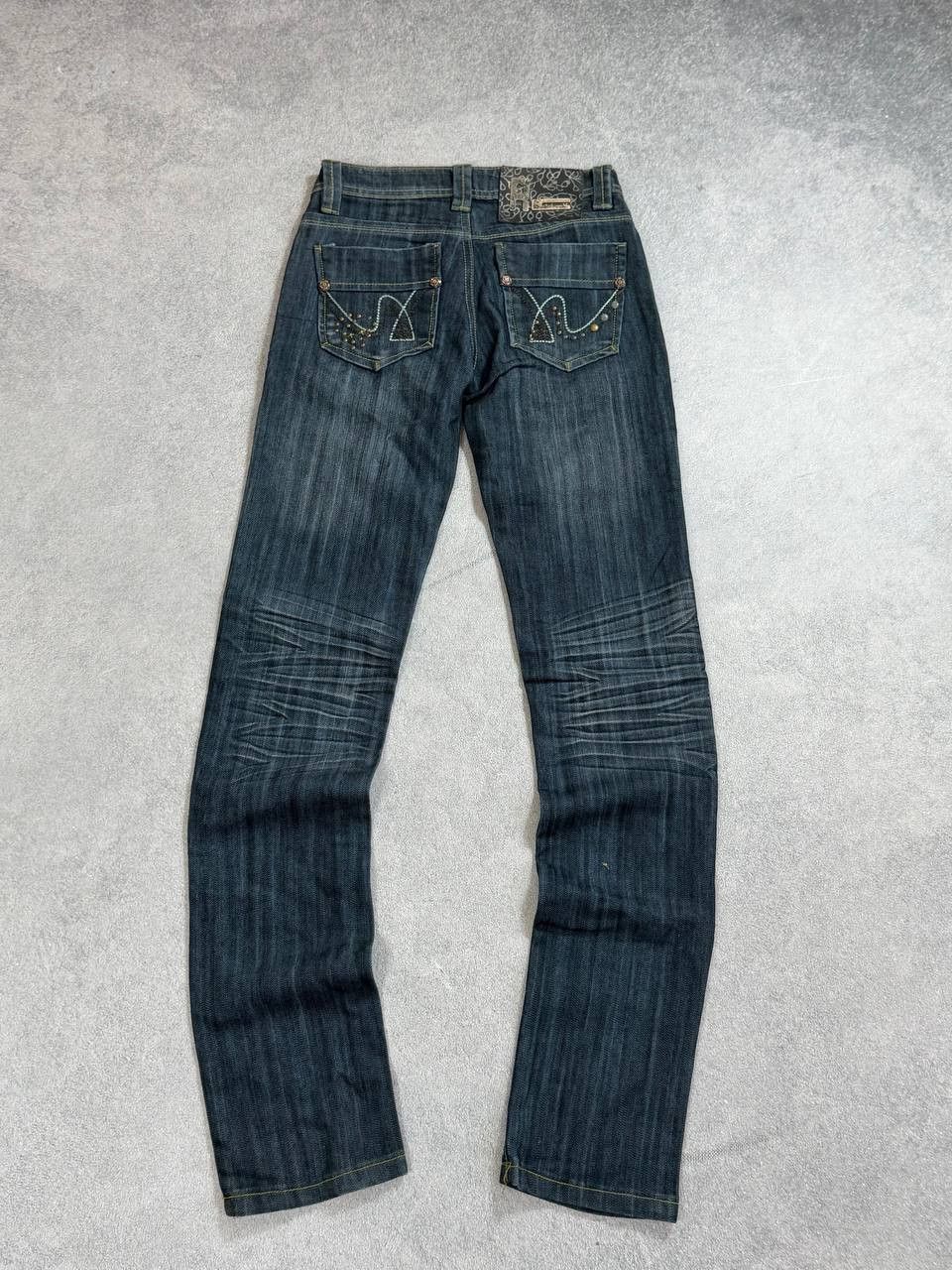 Japanese Brand vintage hysteric glamour style avant-garde flared y2k jeans Size 27" / US 4 / IT 40 - 2 Thumbnail