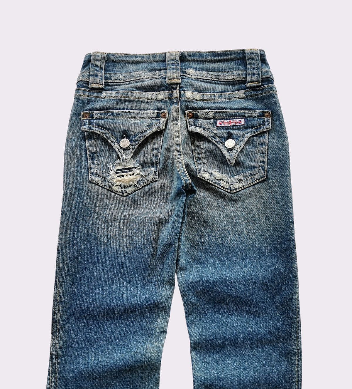 Hudson THRASHED Hudson Usa Womens Bootcuts Jeans Size 24" / US 00 / IT 34 - 3 Thumbnail