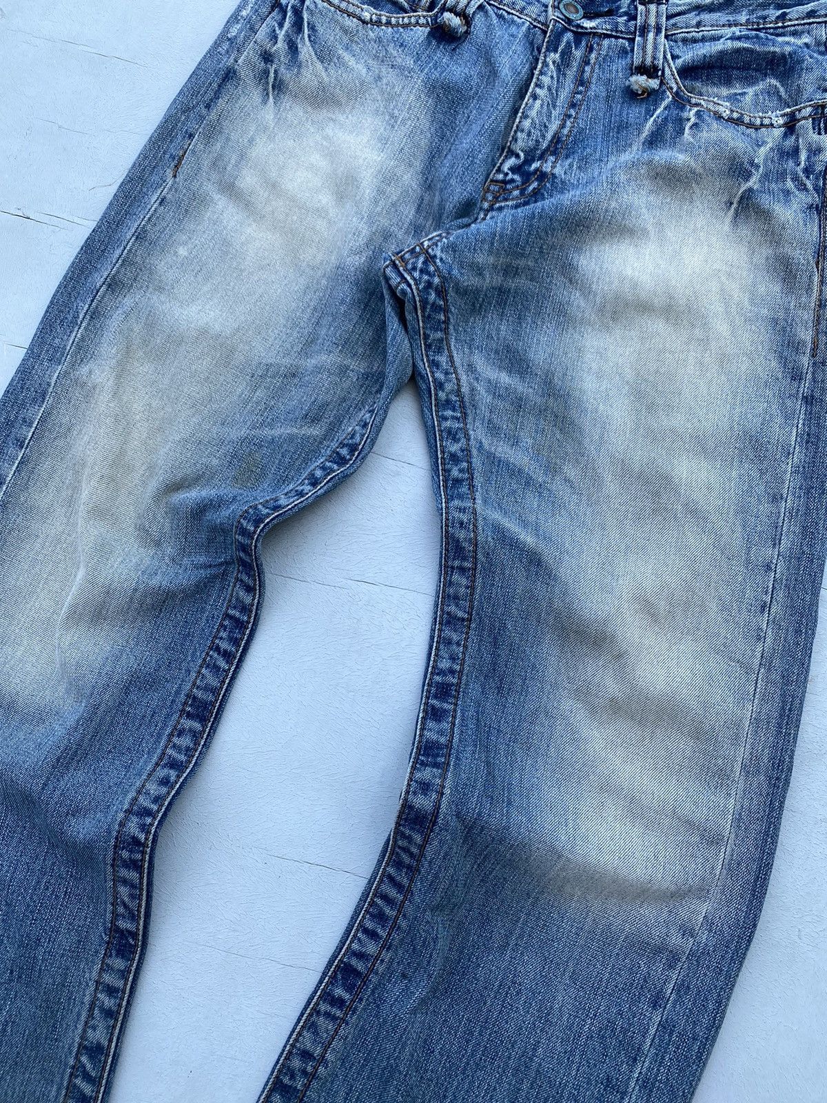 If Six Was Nine × Japanese Brand Fudge Distressed Denim Pants Size US 34 / EU 50 - 6 Thumbnail