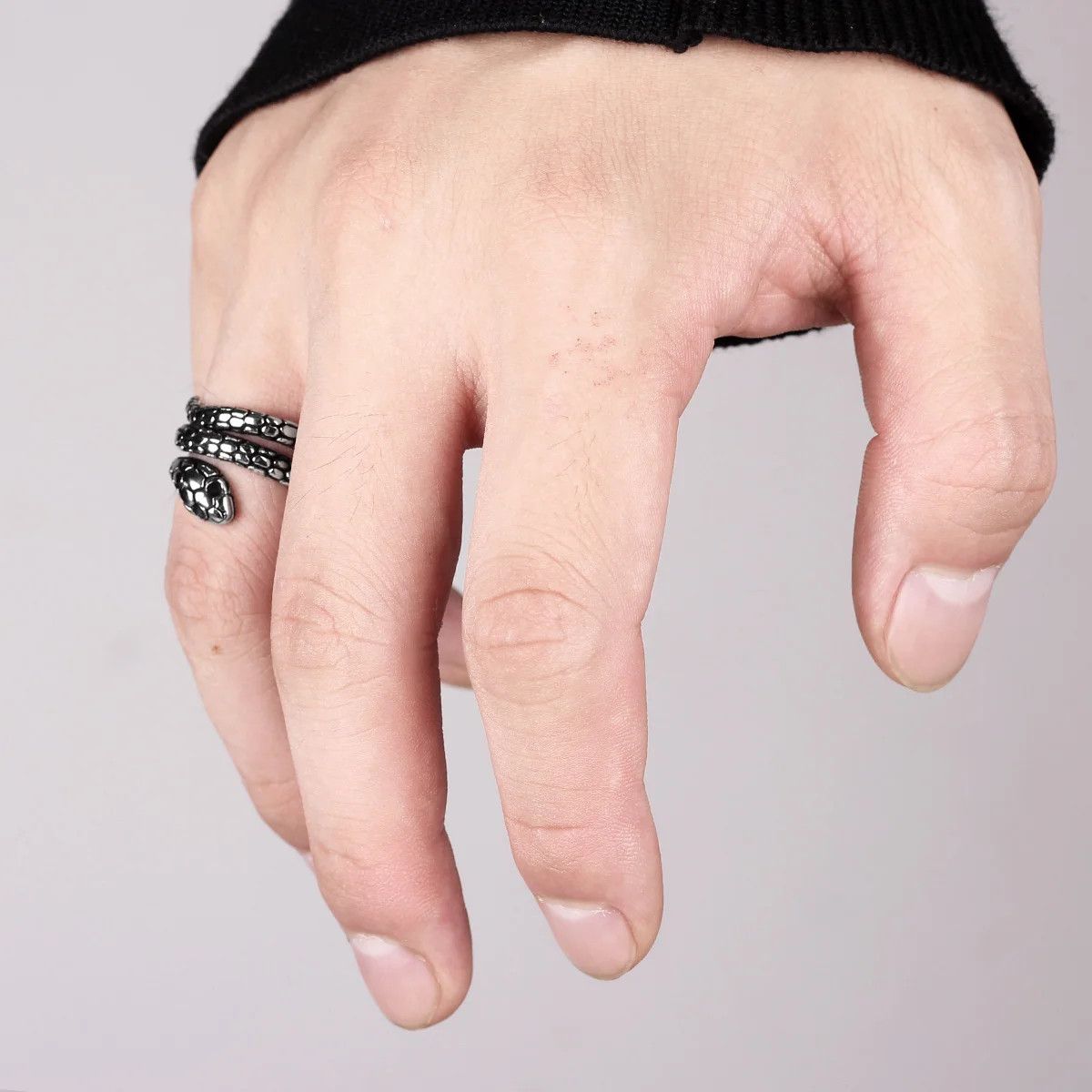 Japanese Brand × Jewelry × Vintage Snake Animal Men Ring Size ONE SIZE - 4 Thumbnail
