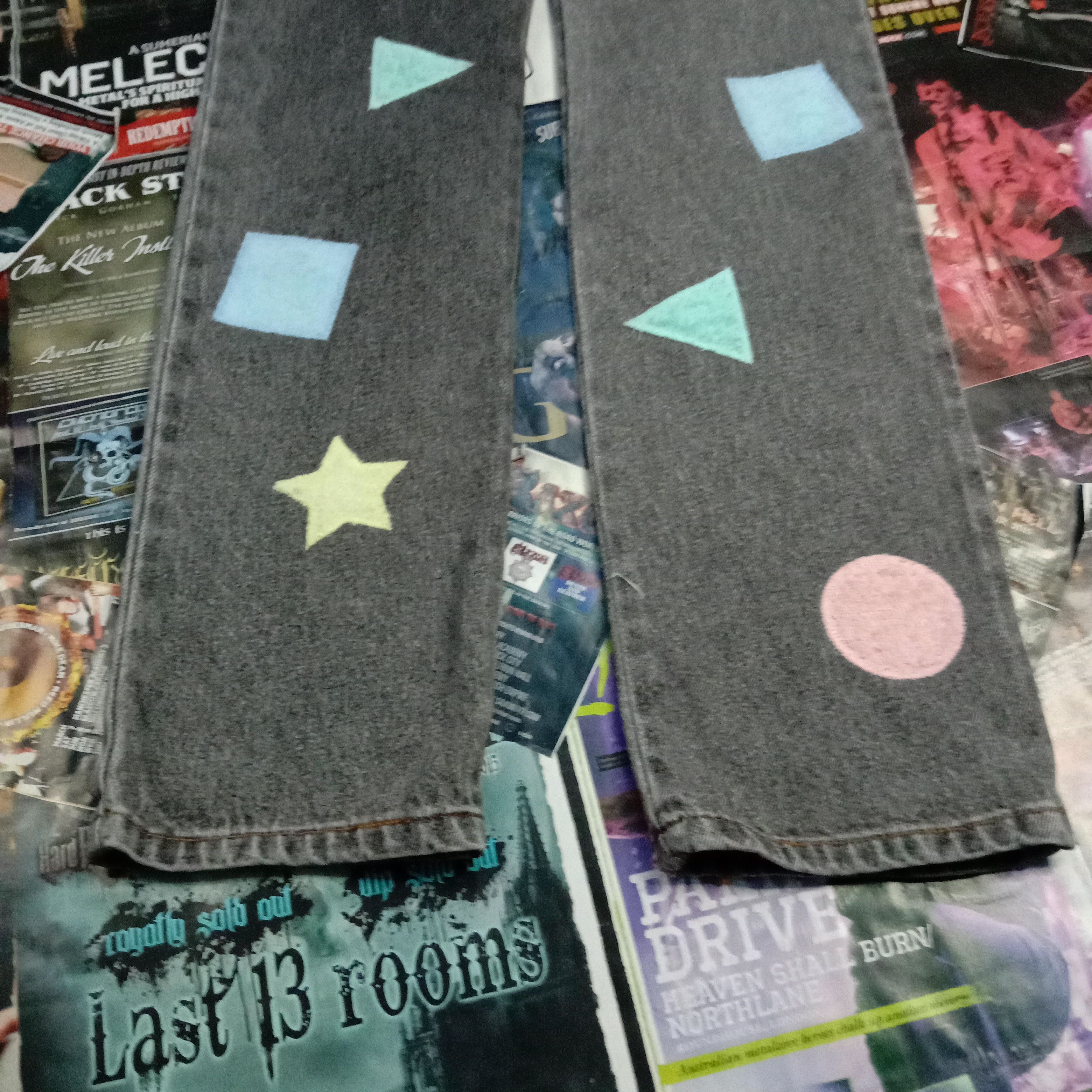 Beams Plus 🇯🇵 Vintage Beams Original Patchwork Denim Pants Size US 29 - 5 Thumbnail