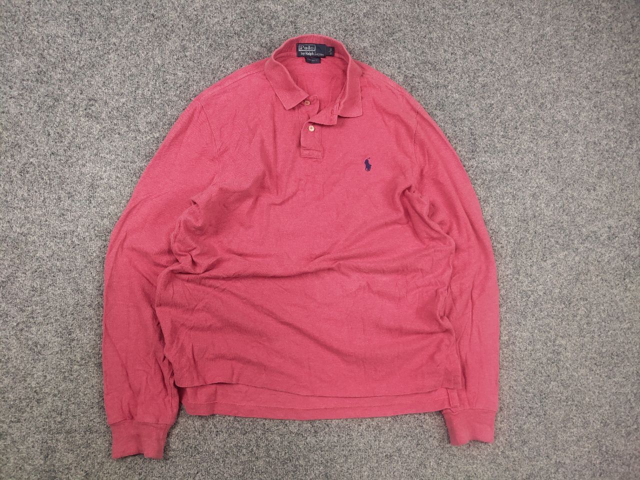 Polo Ralph Lauren Vintage 90's Polo Ralph Lauren Faded Rugby Polo Long sleeve Size US L / EU 52-54 / 3 - 7 Thumbnail