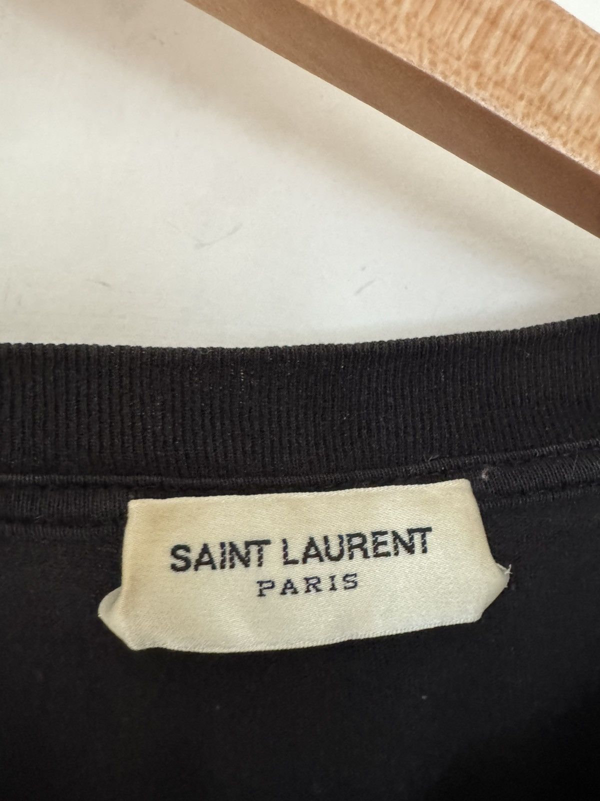 Saint Laurent Paris Oversized No smoking t Size US M / EU 48-50 / 2 - 2 Thumbnail