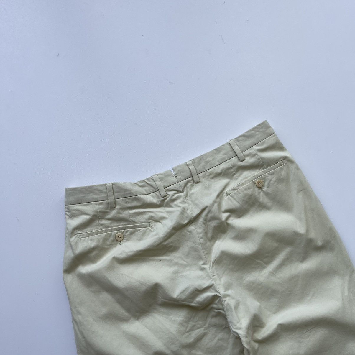 Luigi Borrelli Luigi Borrelli Napoli Vintage Cotton Chino Pants Yellow Size US 36 / EU 52 - 5 Thumbnail