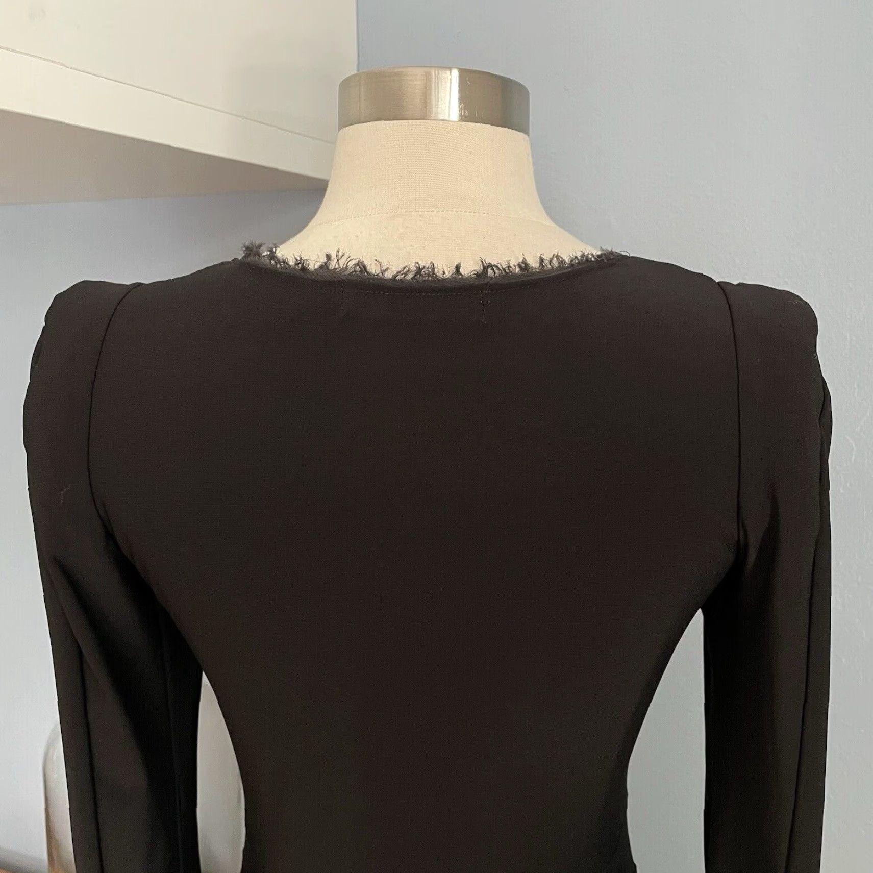 Isabel Marant Isabel Marant Black Jersey Knit Dress Size 4 Women Mini Sheath Pleated Short Length 75% tencel 25% polyester Size S / US 4 / IT 40 - 7 Thumbnail