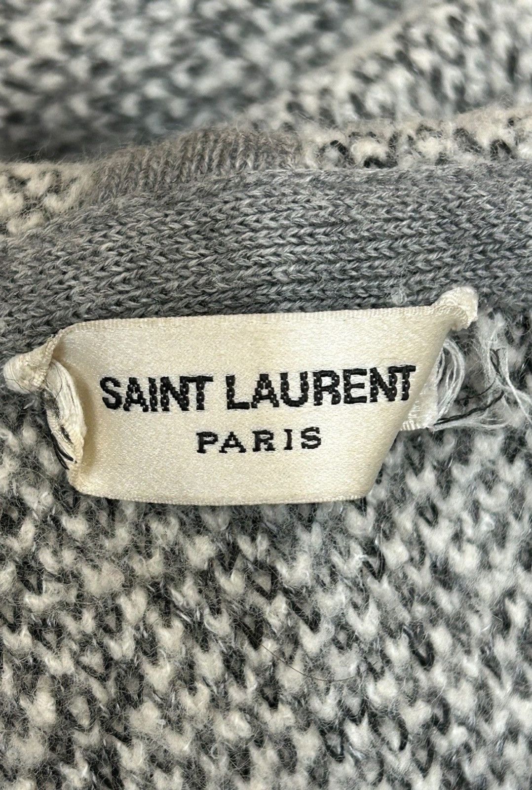 Saint Laurent Paris Saint Laurent YSL 2017SS Beige Linen Wool Hooded Cardigan Size US S / EU 44-46 / 1 - 3 Thumbnail