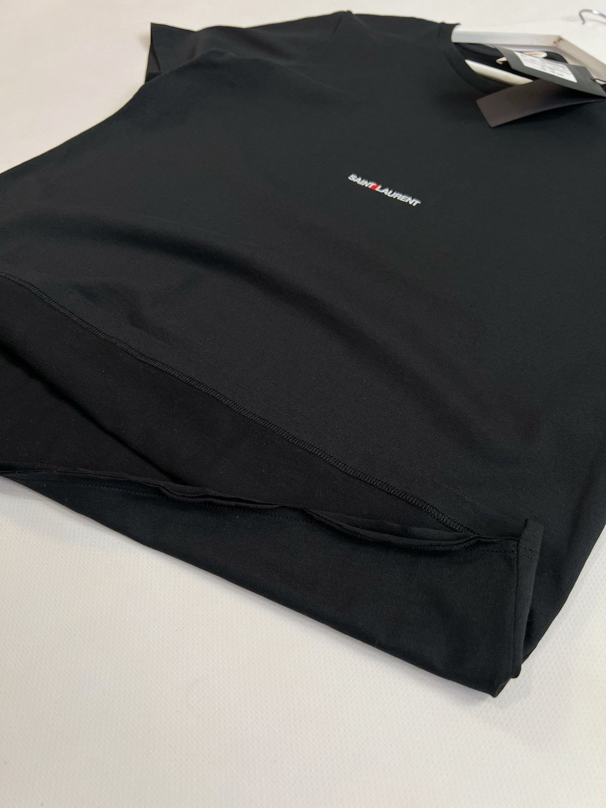 Saint Laurent Paris Saint Laurent Paris Rive Gauche Box Logo T-shirt YSL Size US M / EU 48-50 / 2 - 10 Thumbnail