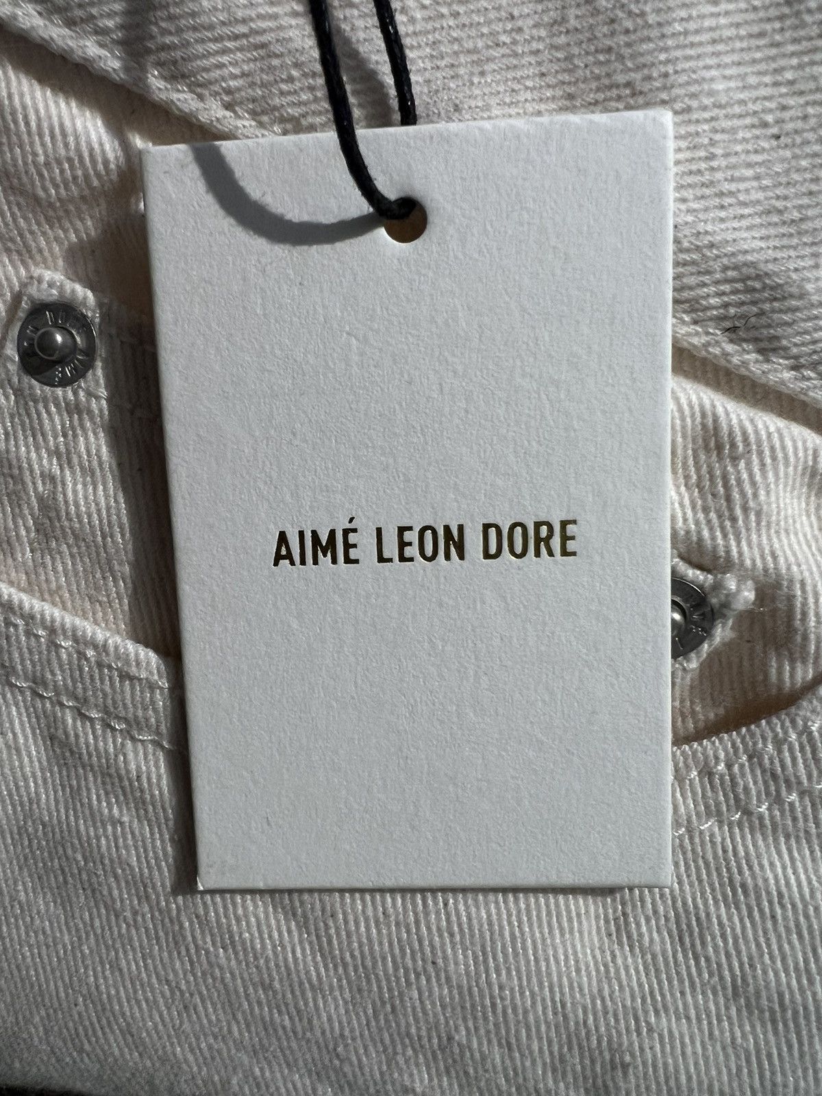 Aime Leon Dore ALD Straight Fit Denim Natural Cream Size US 30 / EU 46 - 5 Thumbnail