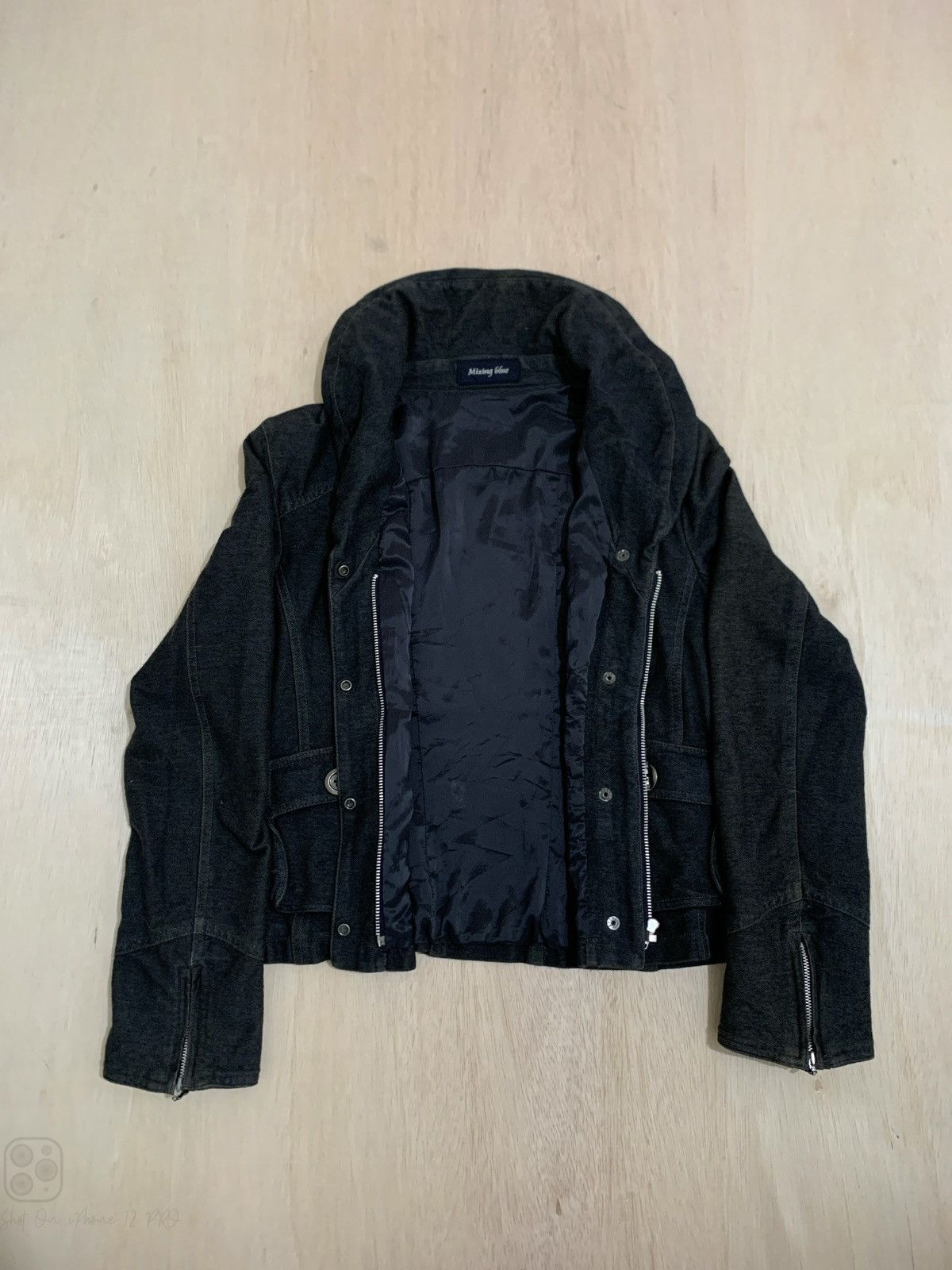 14th Addiction × Japanese Brand × Le Grande Bleu (L.G.B.) Vintage Mixing Blue Lgb style Denim Jacket Size US M / EU 48-50 / 2 - 6 Thumbnail