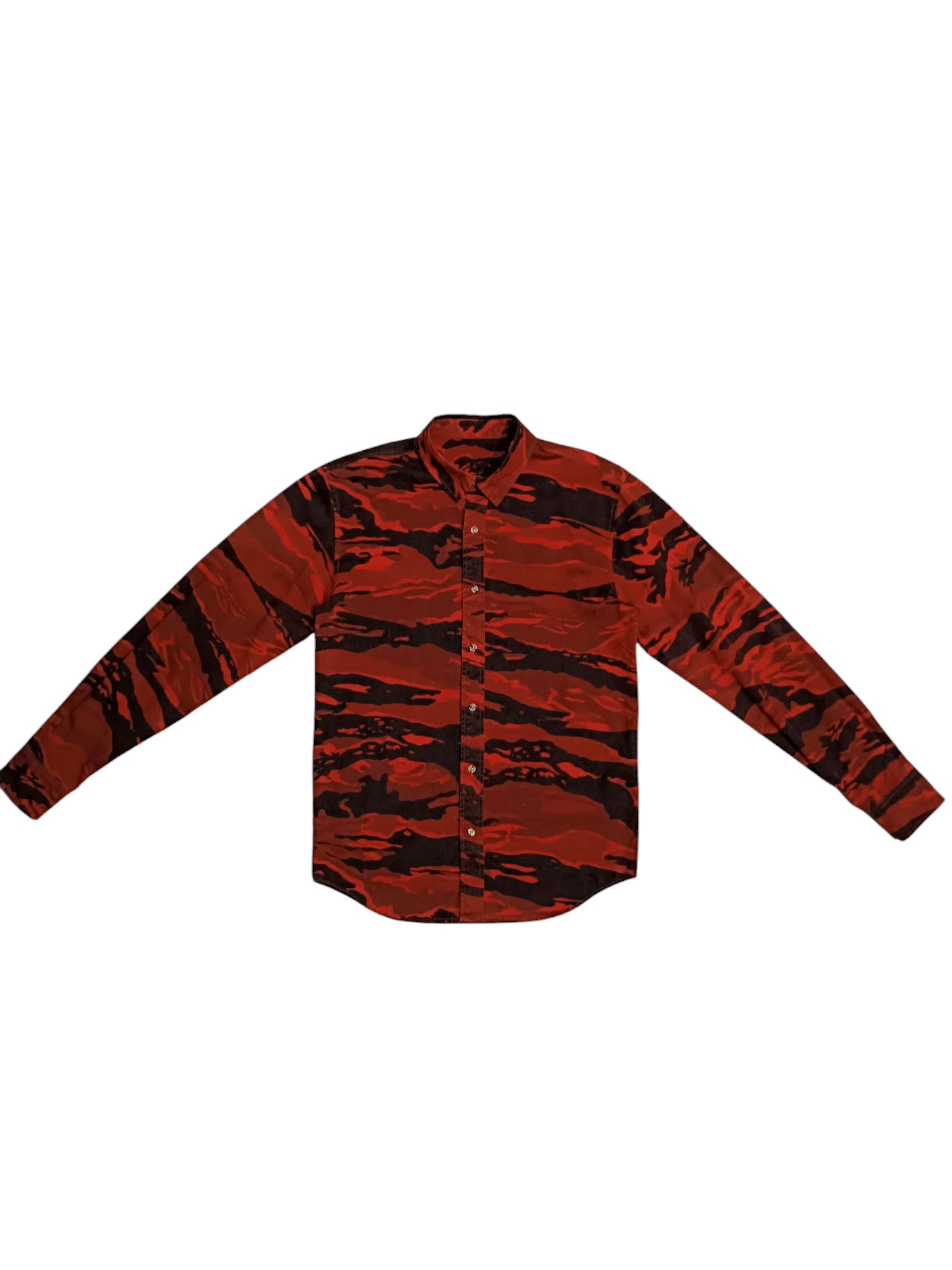 Black Scale Black Scale Red and Black Tiger Stripe Cotton Shirt Size US M / EU 48-50 / 2 - 6 Thumbnail