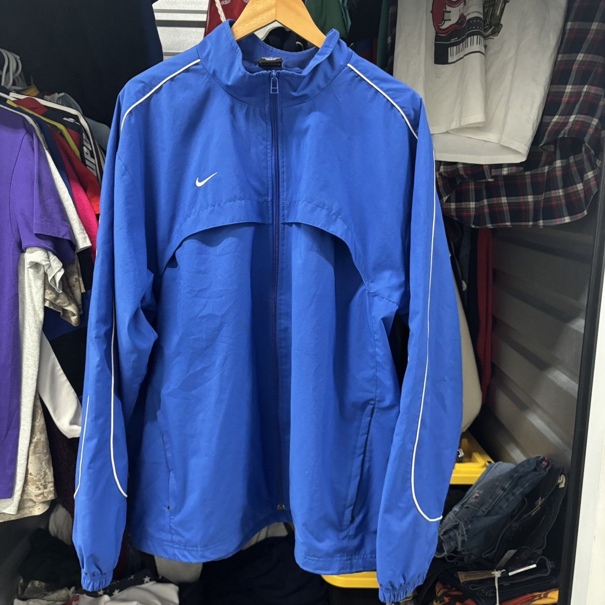 Nike Y2K 2000s Vintage Black Tag Nike Track Jacket Size US XL / EU 56 / 4 - 1 Thumbnail