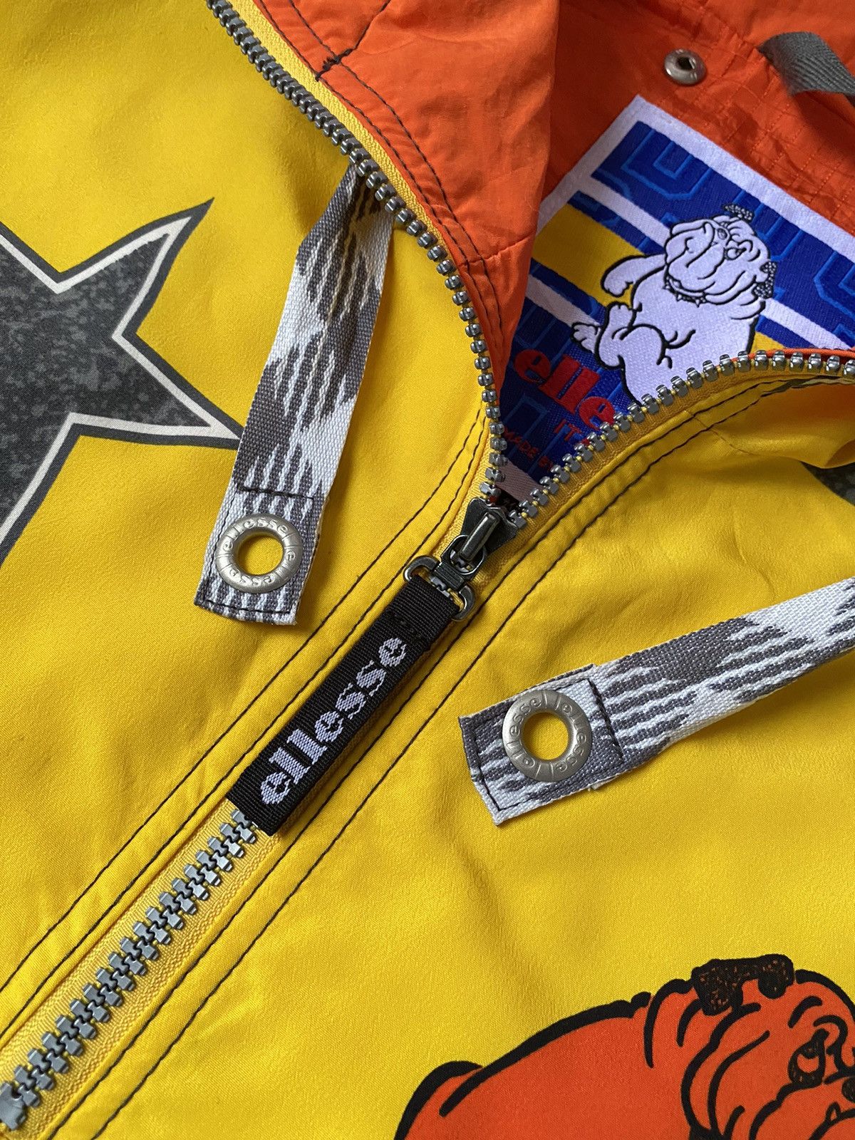 Vintage ellesse bulldog anorak jacket
