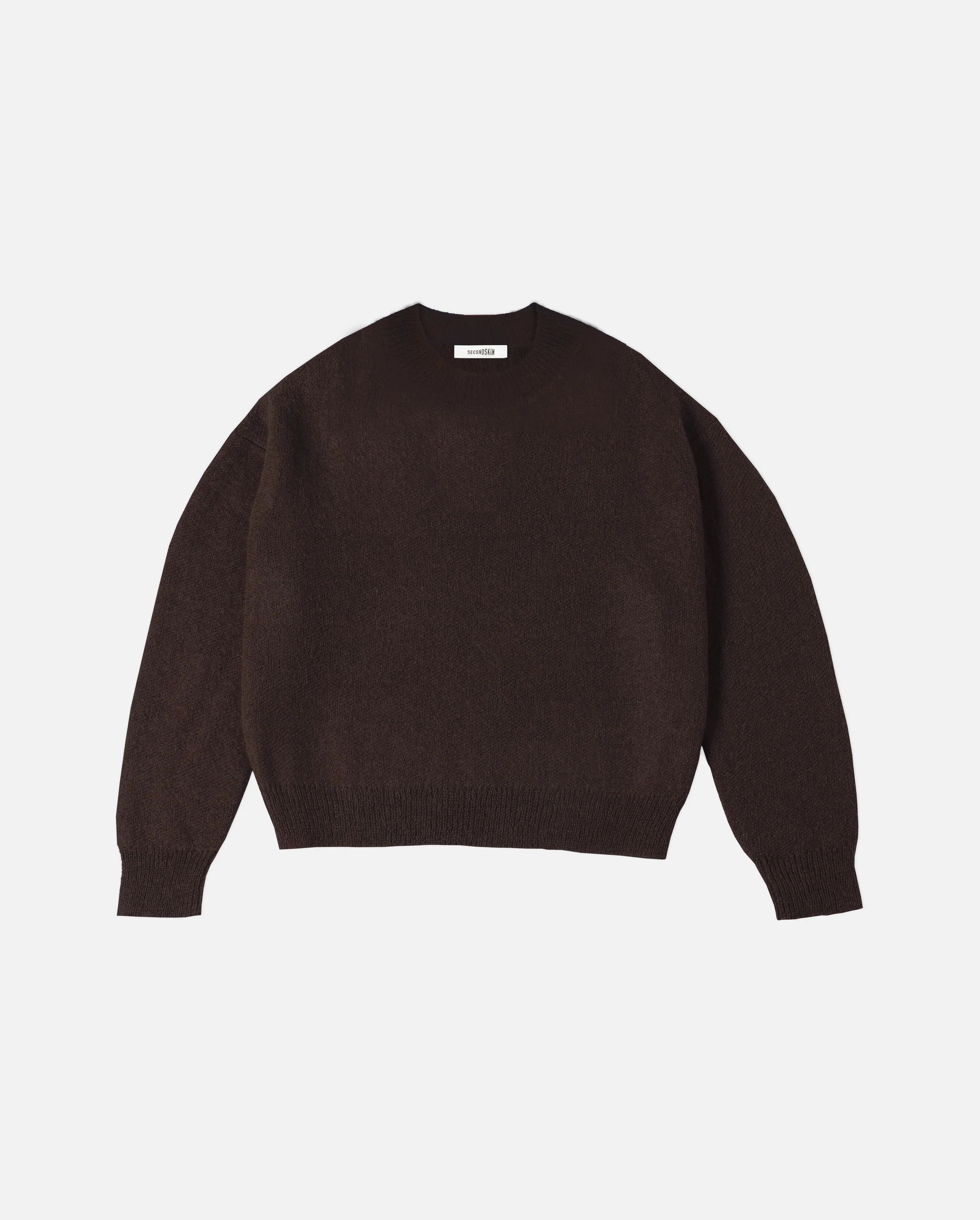Other Second Skin Comfort Wool Knit Crewneck Sweater - Dark Brown Size US M / EU 48-50 / 2 - 2 Thumbnail