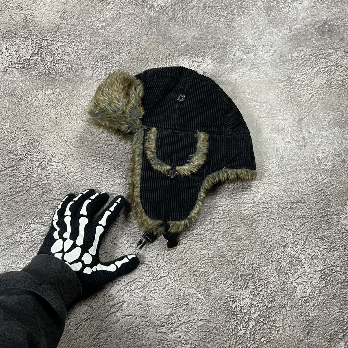 Vintage Vintage 90s Mohair Skeleton Gloves Beanie Alt Goth Faded OS Size ONE SIZE - 1 Thumbnail