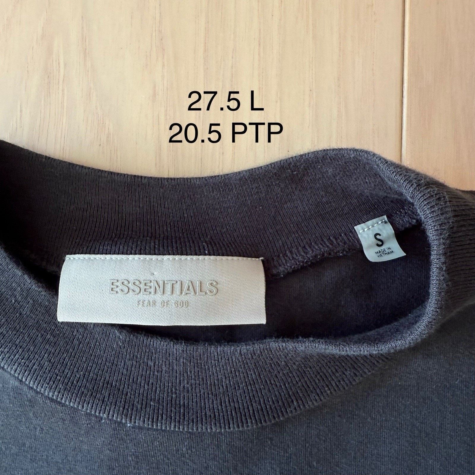 Fear of God Fear of God Essentials Shirt S Black LS Cotton Minimalist Size US S / EU 44-46 / 1 - 5 Thumbnail