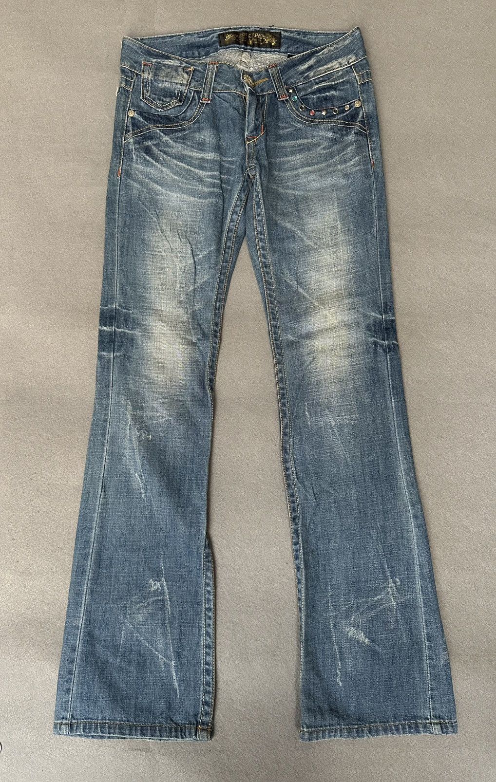 Japanese Brand Red Pepper Japan Denim Low Rise Size US 30 / EU 46 - 2 Thumbnail