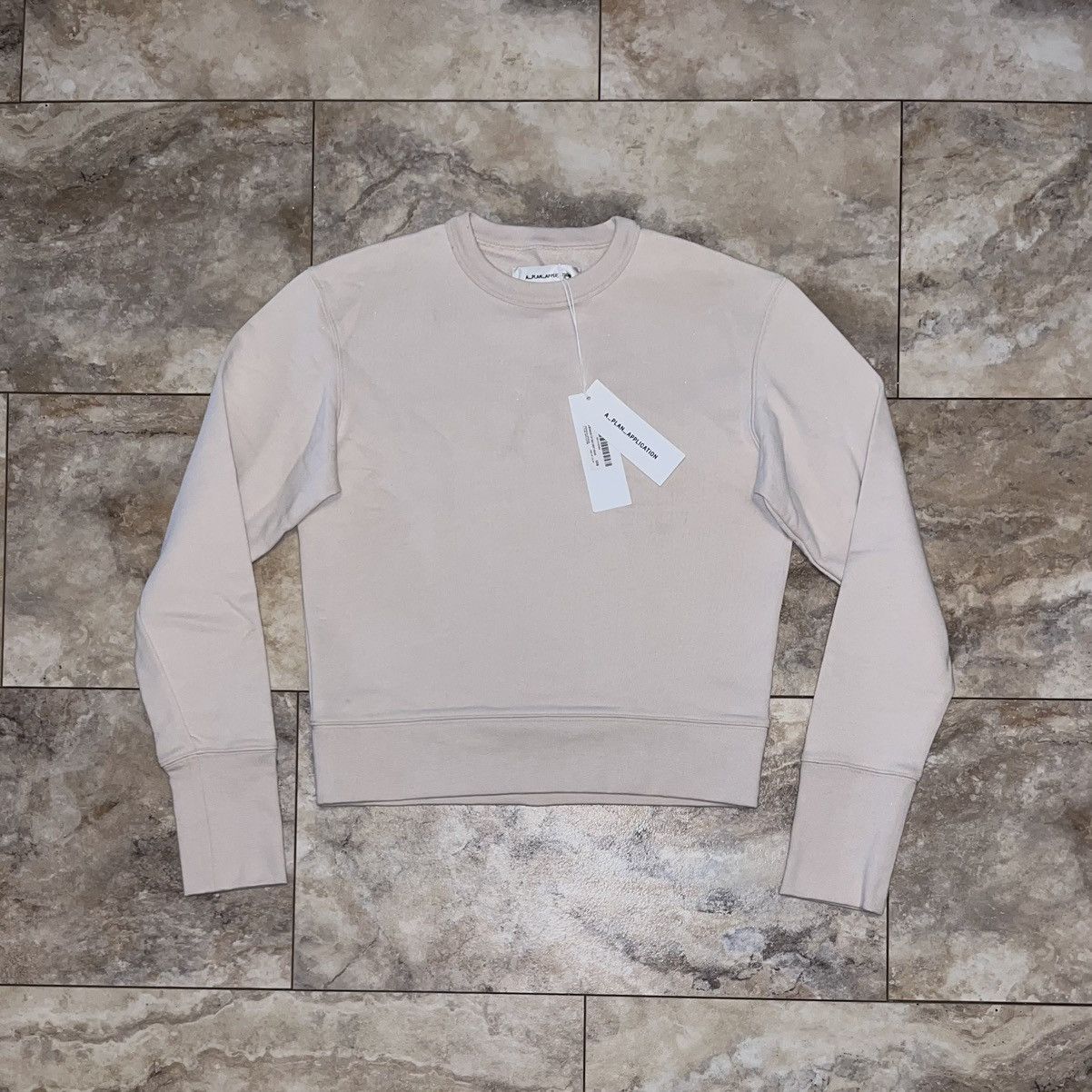 Other A_PLAN_APPLICATION Crewneck Sweatshirt Sand XXS Oversize NWT Size US XXS / EU 40 - 1 Thumbnail