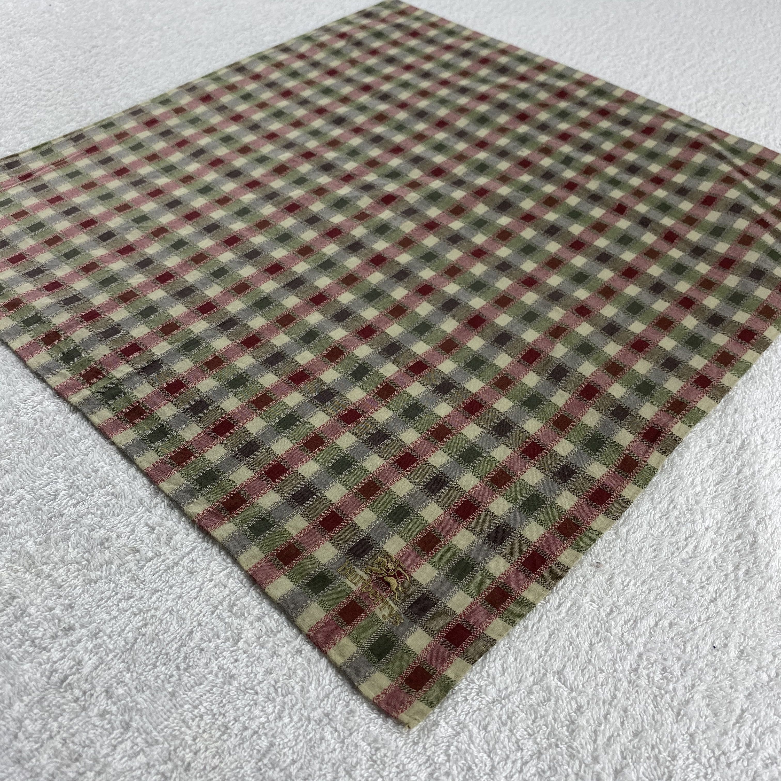 Burberry × Vintage Burberry Bandana/ Handkerchief / Neckerchief Size ONE SIZE - 4 Thumbnail