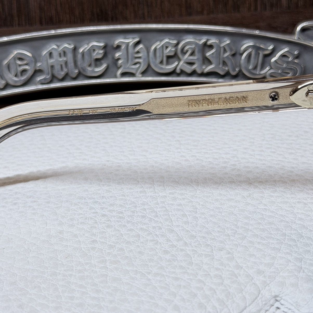 Chrome Hearts Chrome Hearts TRYPOLEAGAIN Glasses Size ONE SIZE - 7 Thumbnail