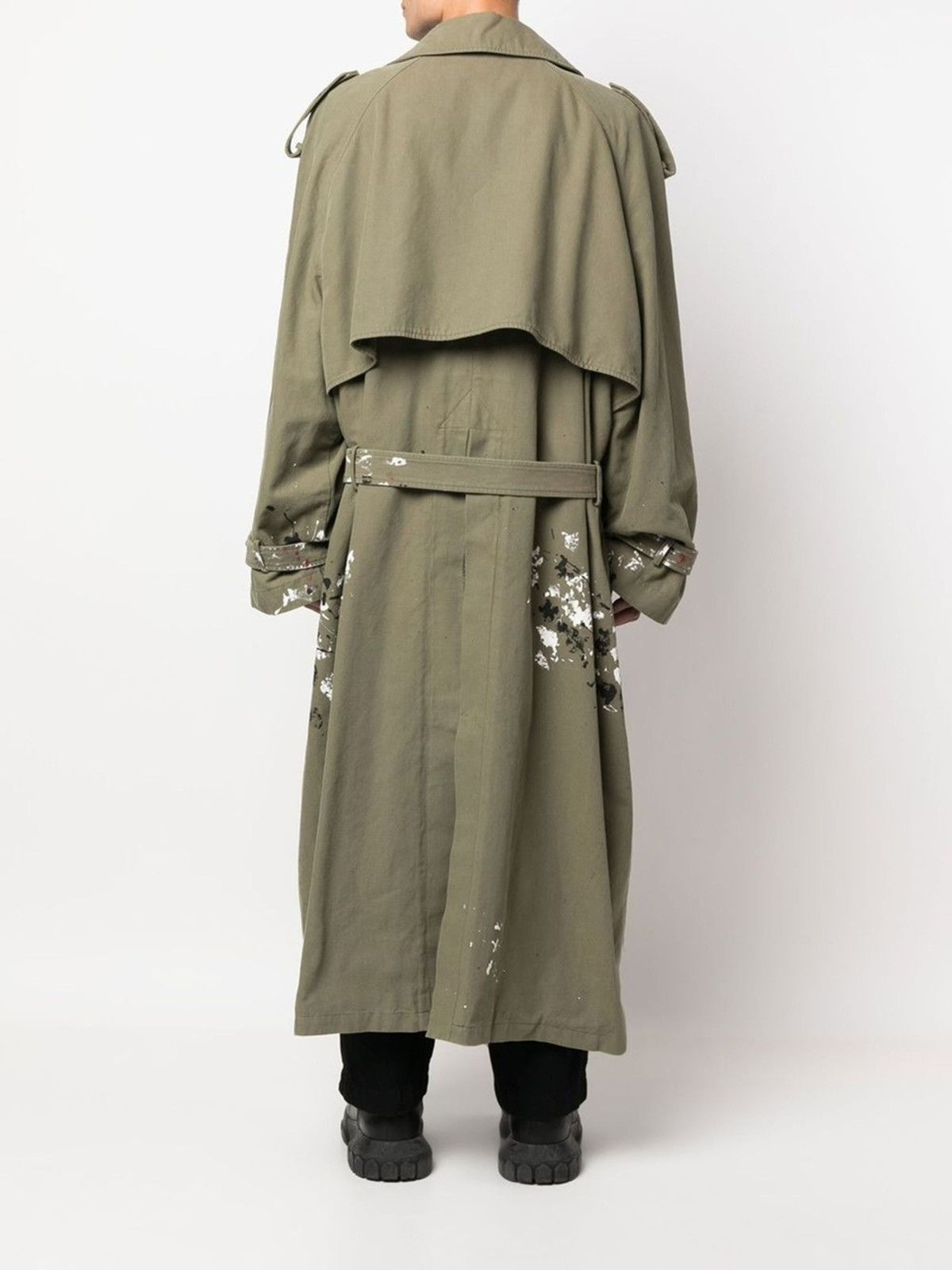 Balenciaga 🔥RUNWAY🔥 Artist Paint Splatter Trench Coat Size US M / EU 48-50 / 2 - 3 Thumbnail