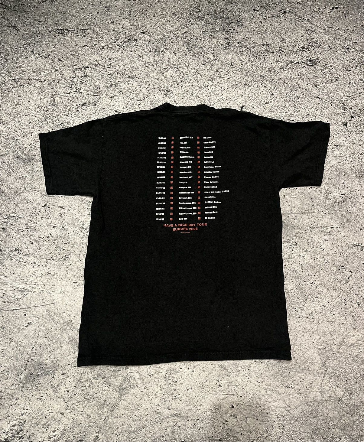 Band Tees × Vintage Vintage 2006 Bonjovi World Tour t-shirt Size US M / EU 48-50 / 2 - 5 Thumbnail