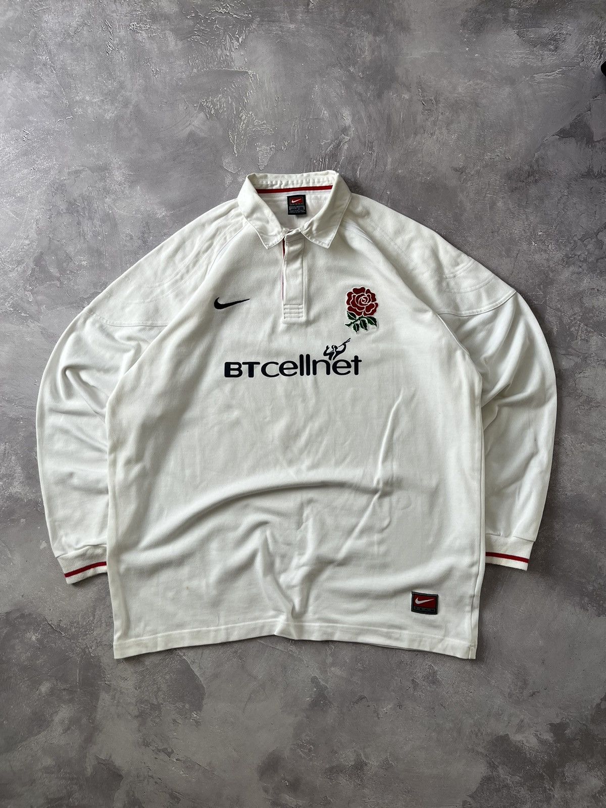 Nike Vintage Nike Team England Rugby Union 99-01 Long Sleeve Polo Size US XXL / EU 58 / 5 - 1 Thumbnail