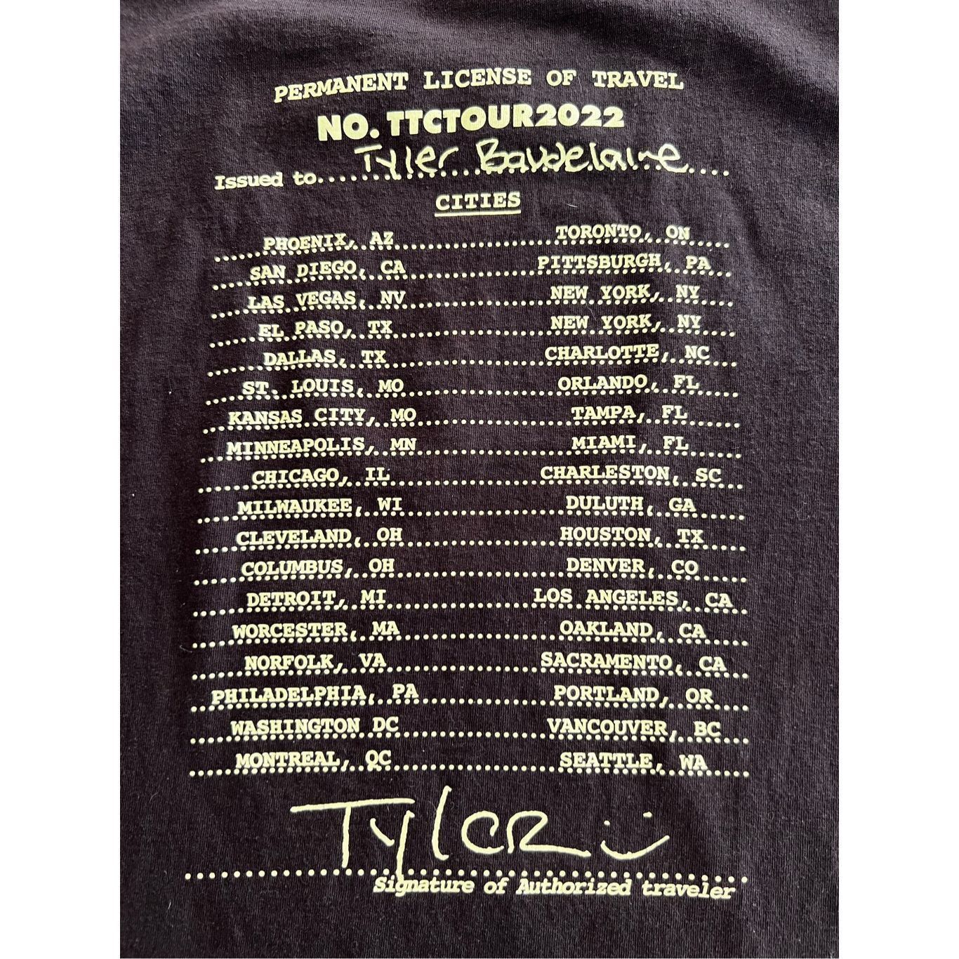 Vintage Tyler the creator shirt from the 2022 cmiygl tour T-Shirt si Size US M / EU 48-50 / 2 - 6 Thumbnail