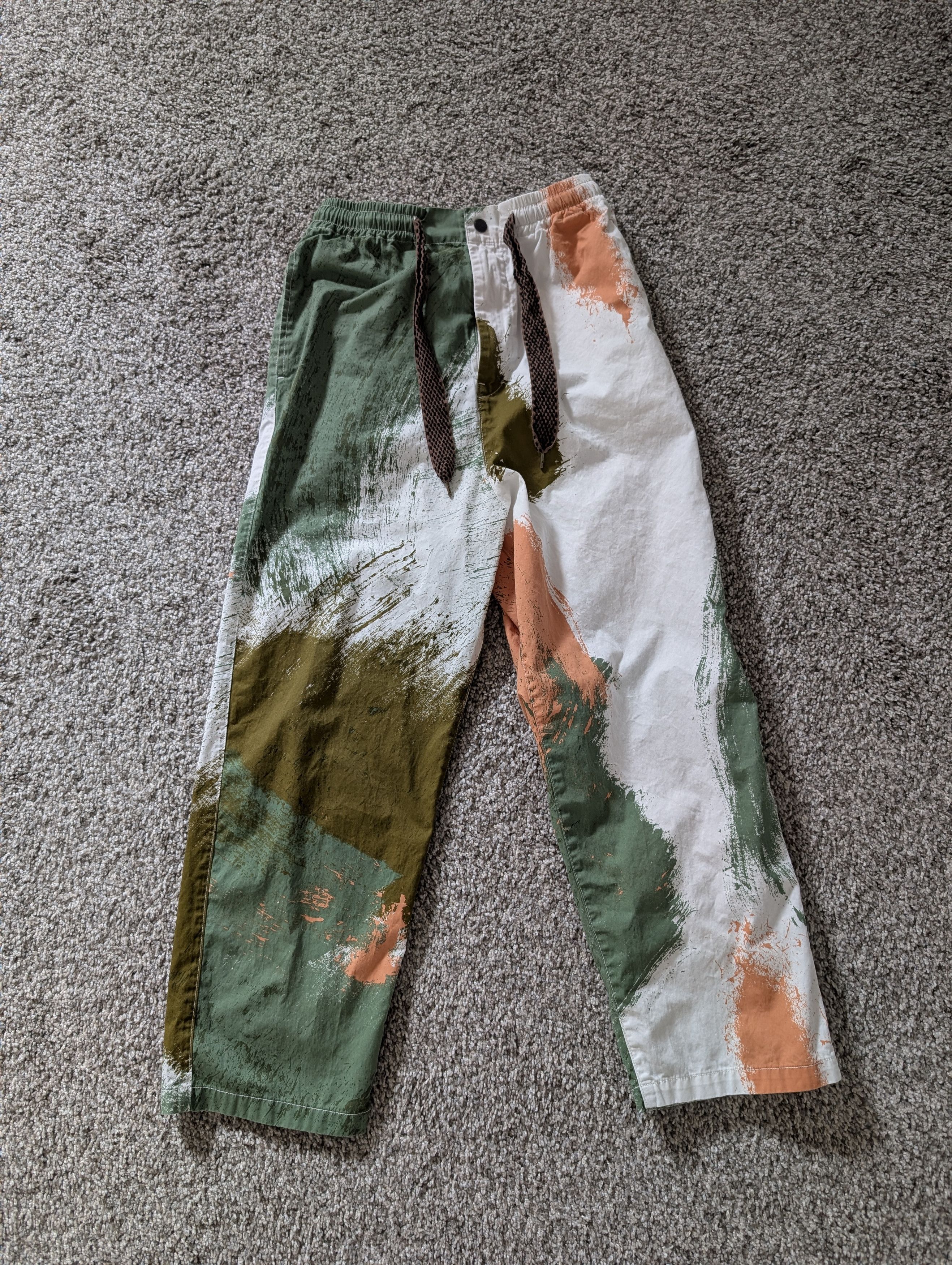 Combed Burberry BRUSH-CAMO EASY Pants Size 1