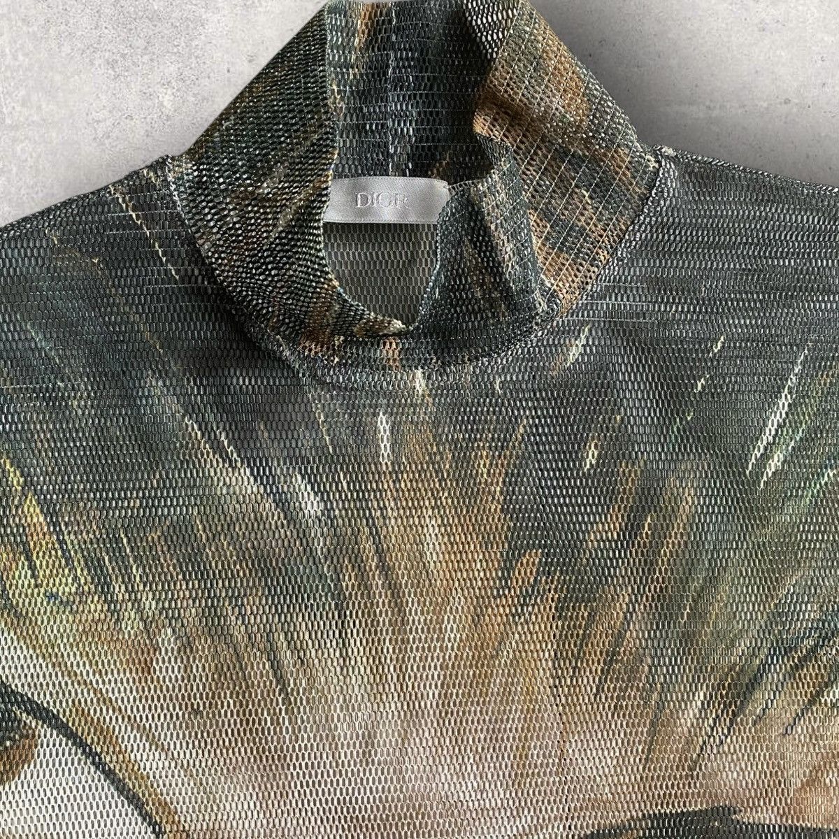 Dior Fall19 Dior Homme x Raymond Pettibon mesh long-sleeve top Size US S / EU 44-46 / 1 - 5 Thumbnail