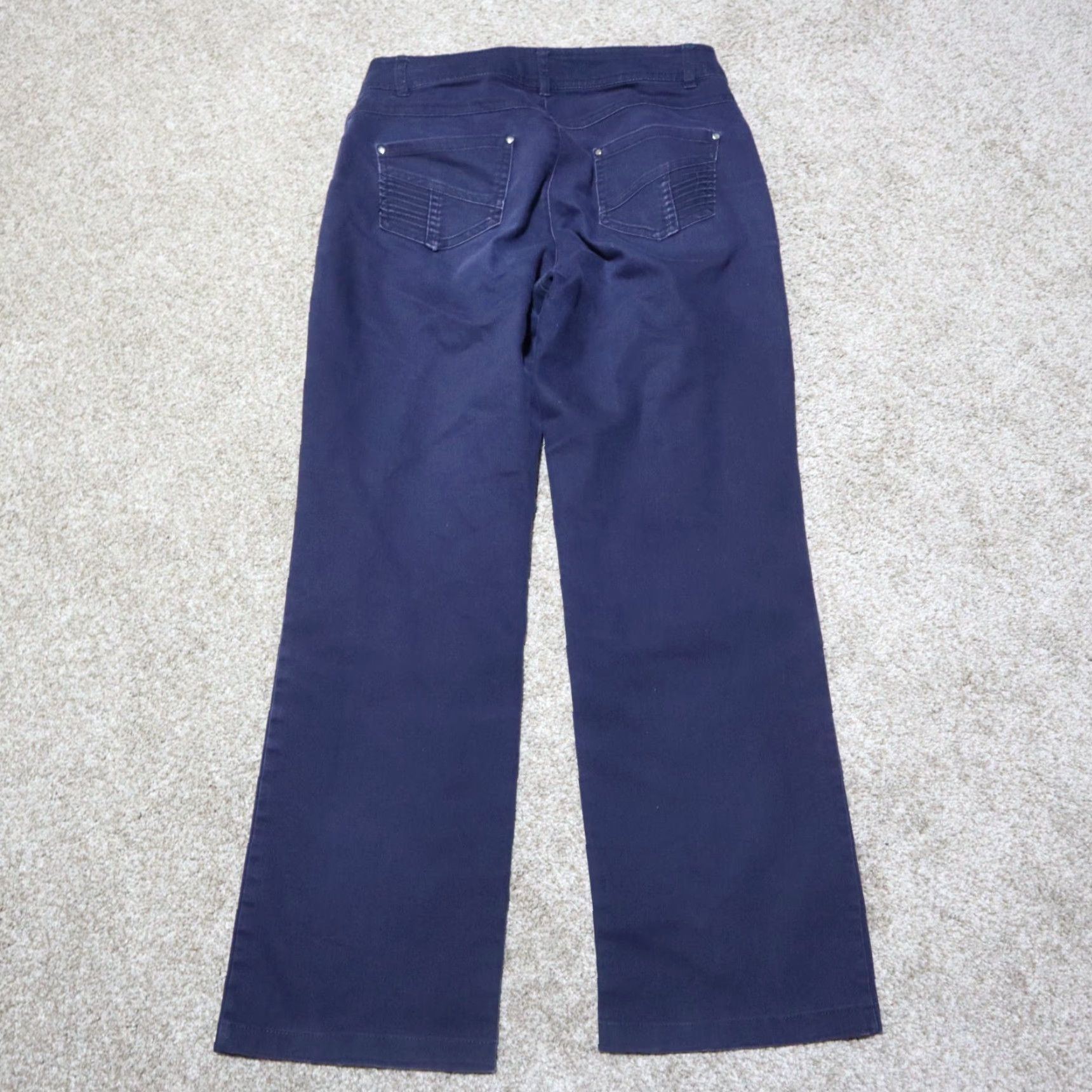 Vintage Tribal Pants Capri Blue Elastic Waistband Pockets Women Size 4 Modern Tribal Pattern Casual Pull On Size 27" / US 4 / IT 40 - 7 Thumbnail