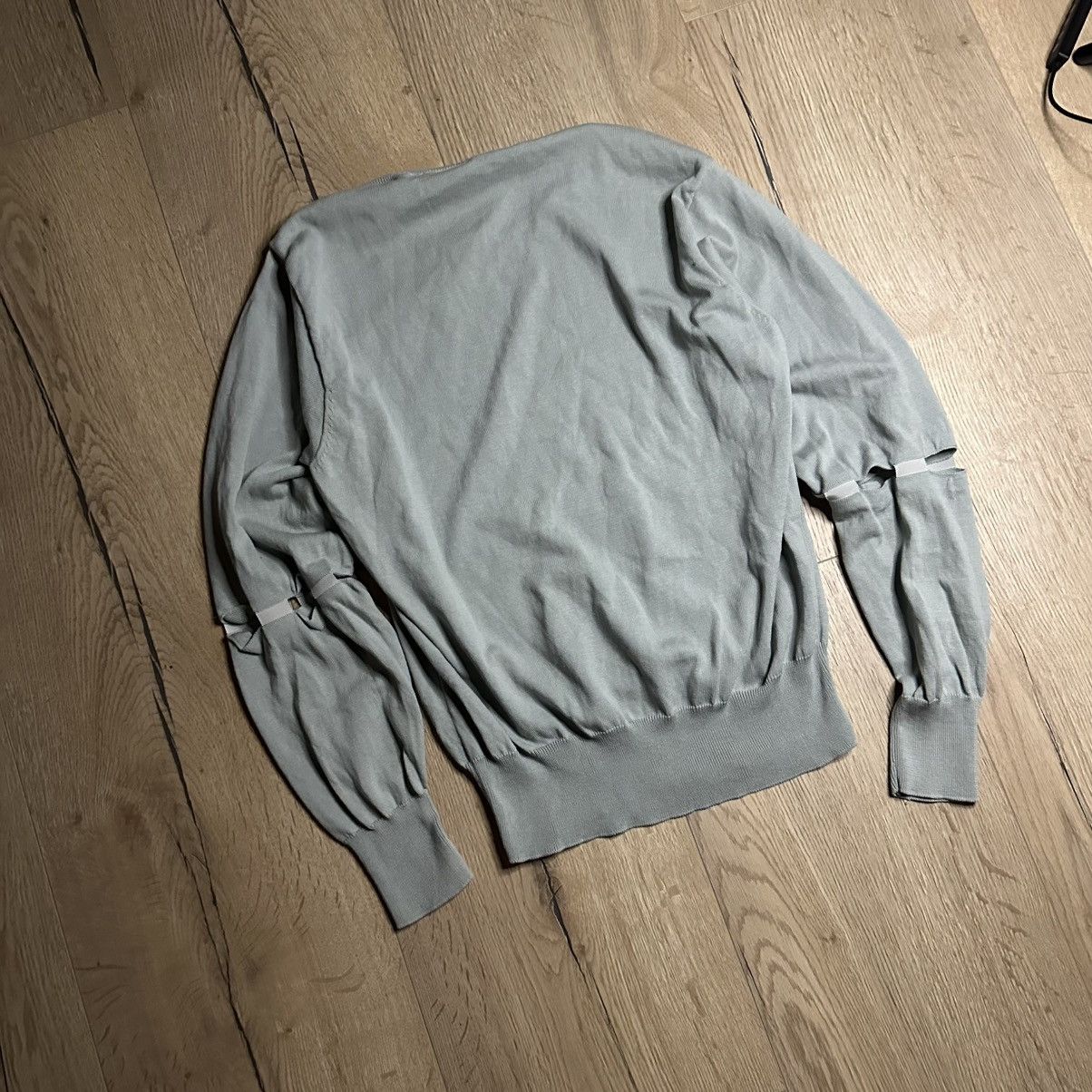 Maison Margiela Maison Margiela FW18 Artisanal Cut-Out Elbow Ribbon Sweater Size US M / EU 48-50 / 2 - 10 Thumbnail