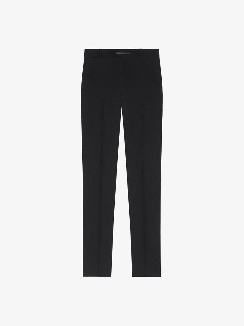 Givenchy o1n1vont0326 Slim Fit Tailored Pants in Black Size US 32 / EU 48 - 1 Thumbnail
