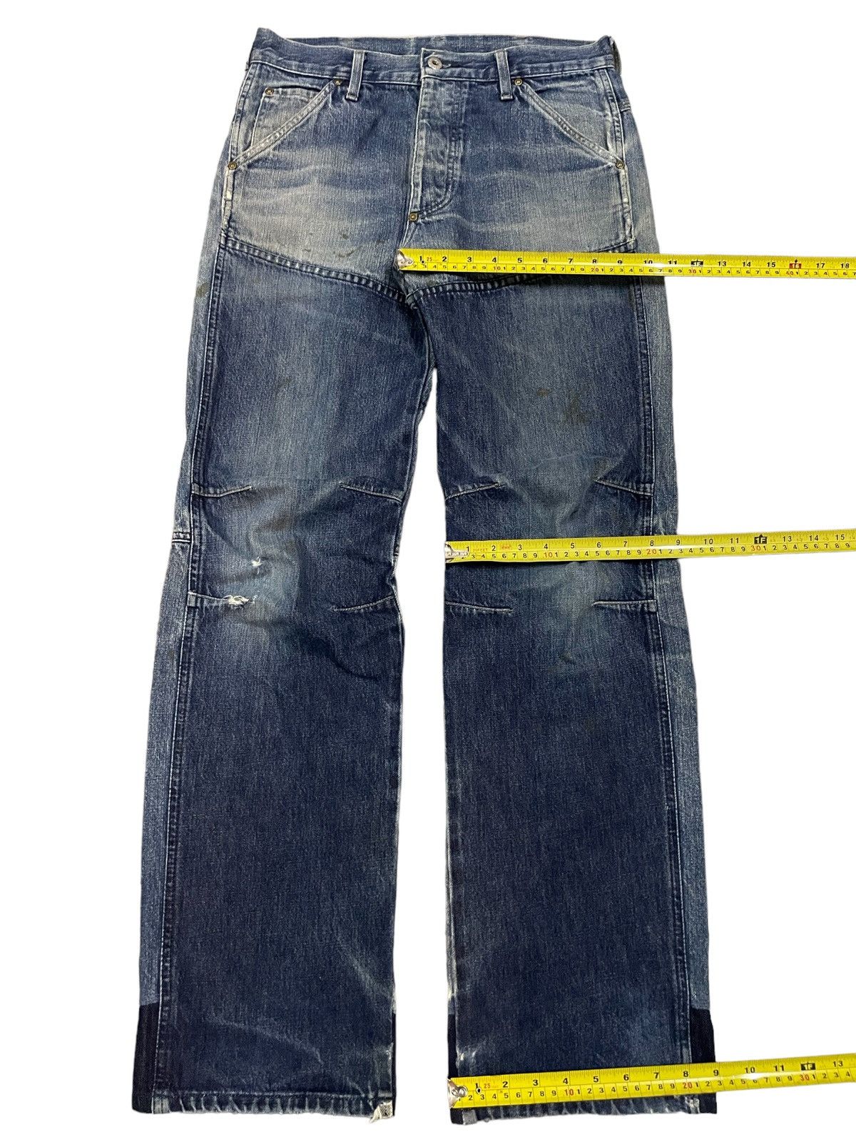 G-Star Vintage G-Star Two Tone Avant Garde Style Loose Baggy Jeans Size US 31 - 12 Thumbnail