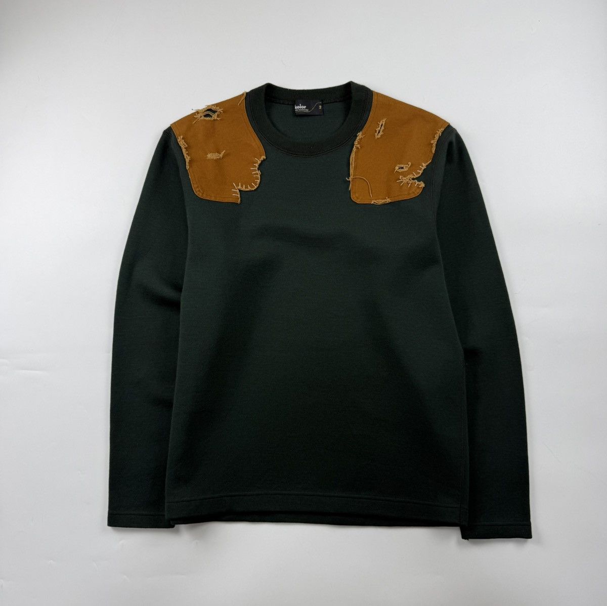 Kolor Kolor F/W’19 Hunter Crew Wool Sweater Size US L / EU 52-54 / 3 - 2 Thumbnail