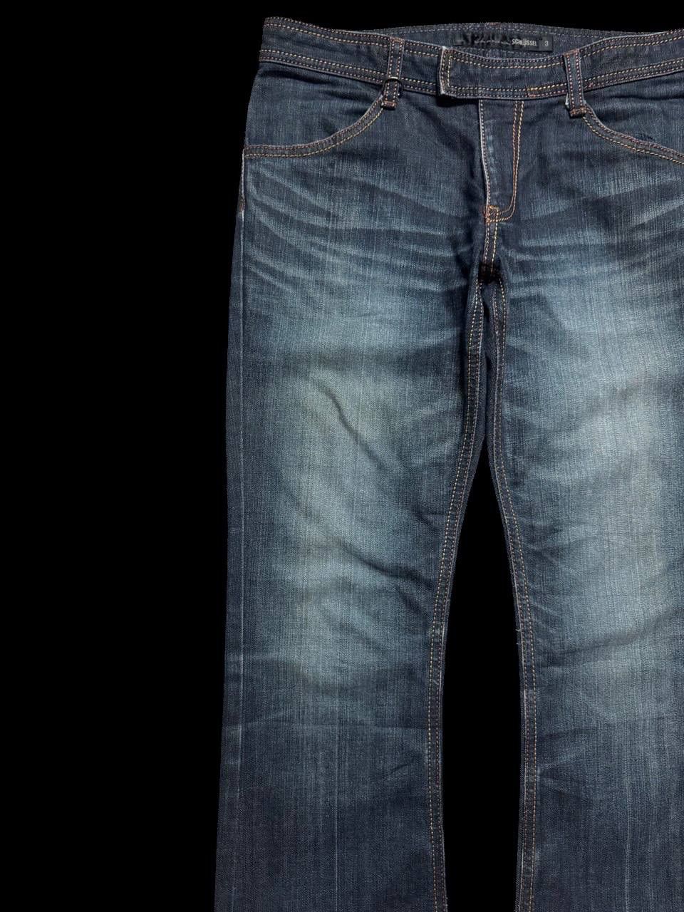 Vintage FLARE Vintage Schlussel Mudwash Distressed Bootcut Sick Jean Size US 31 - 5 Thumbnail