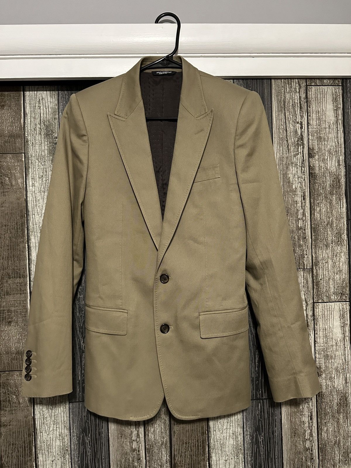 Dolce & Gabbana Gabardine Blazer Jacket Size 44R - 1 Thumbnail