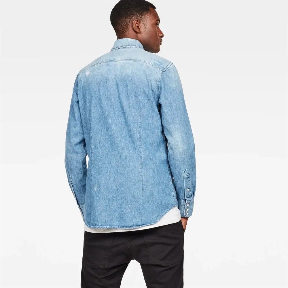 G-Star Raw 3301 Slim Fit Color Restored Denim Long Sleeve Shirt Size US L / EU 52-54 / 3 - 5 Thumbnail