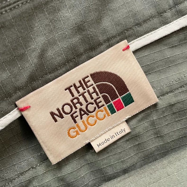 Gucci Gucci The North Face co-branded army green workwear shorts Size US 32 / EU 48 - 5 Thumbnail